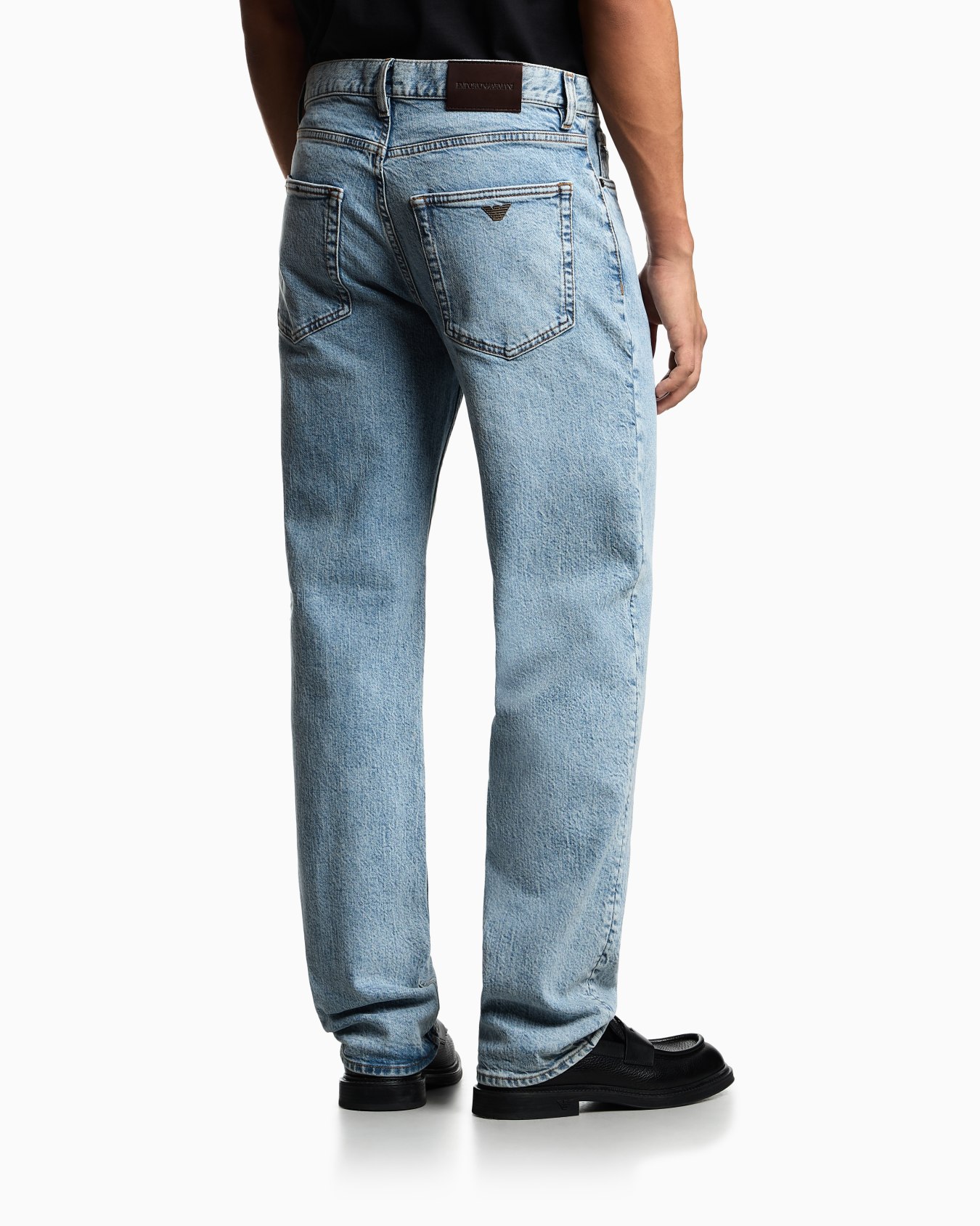 J76 straight-fit jeans in a vintage-effect washed denim Slide 2