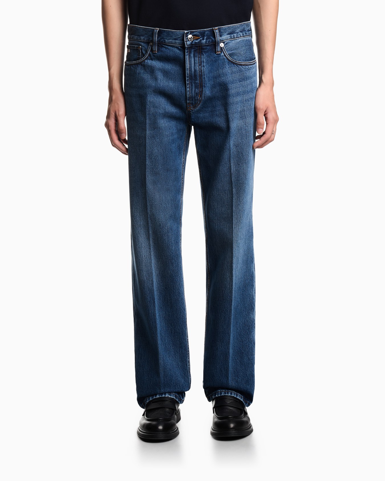 J76 straight-fit, stone-washed denim jeans Slide 3