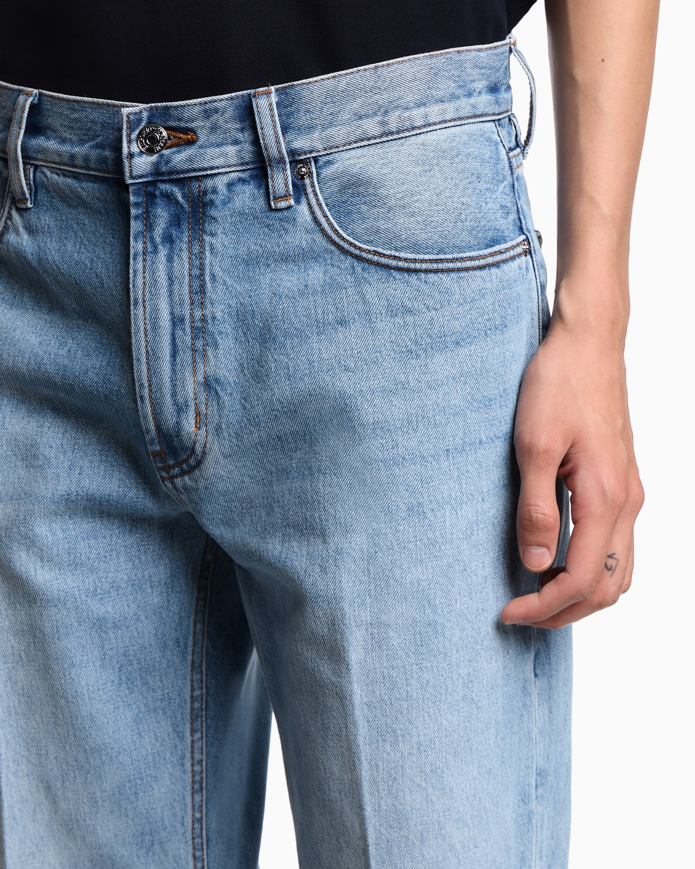 J76 straight-fit, stone-washed denim jeans Slide 4