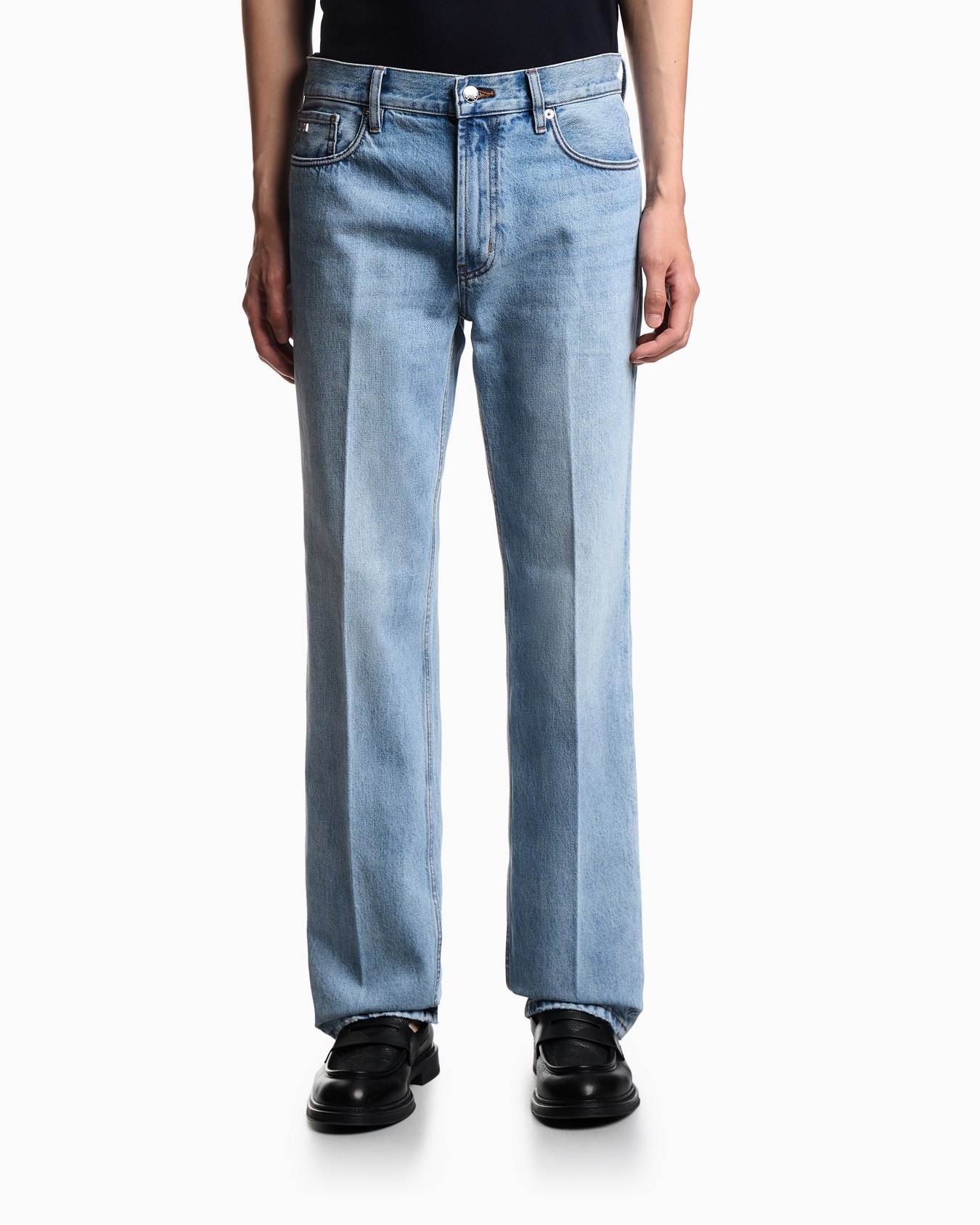 J76 straight-fit, stone-washed denim jeans Slide 3