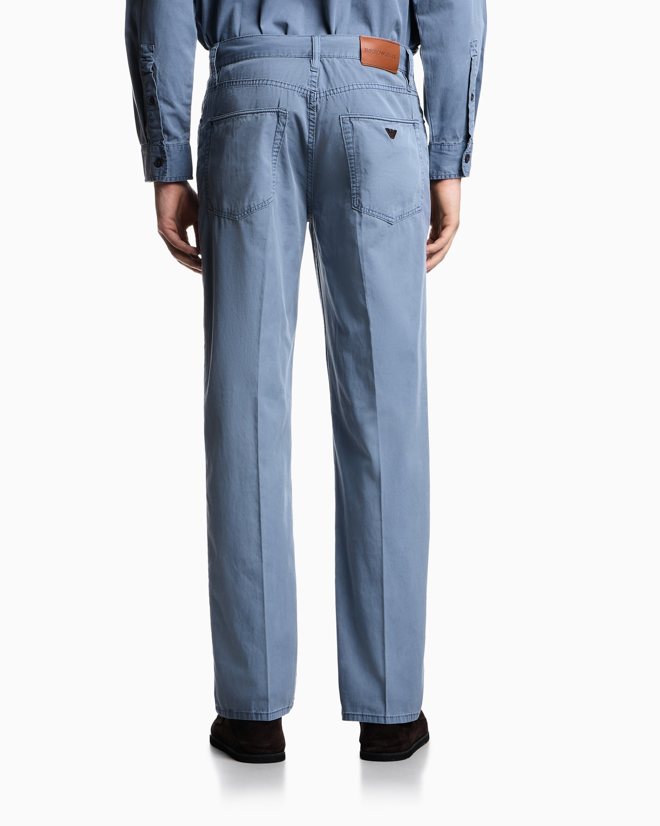 Pantaloni cinque tasche J76 straight fit in twill washed Slide 2