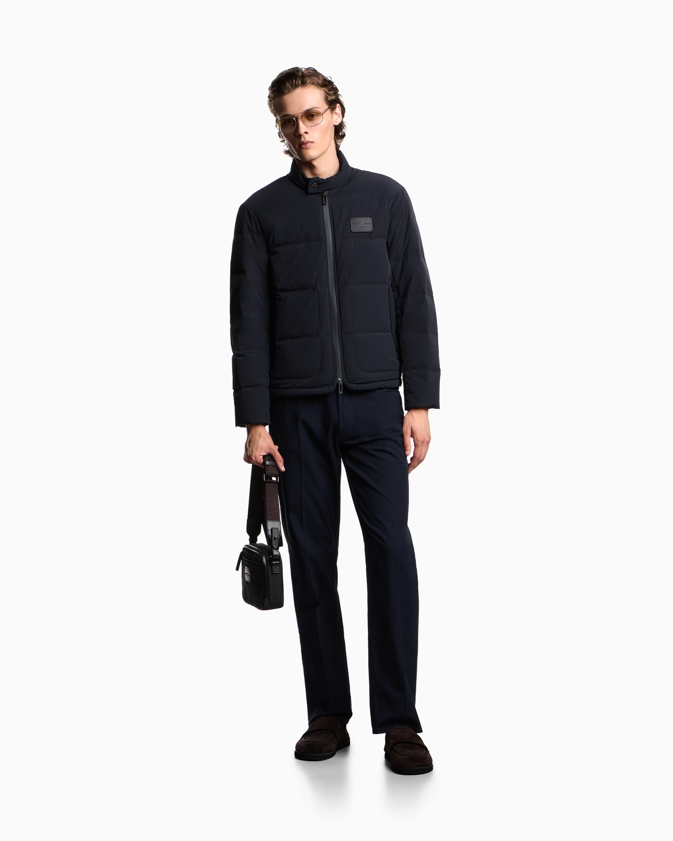 J76 straight-fit five-pocket washed twill trousers Slide 1