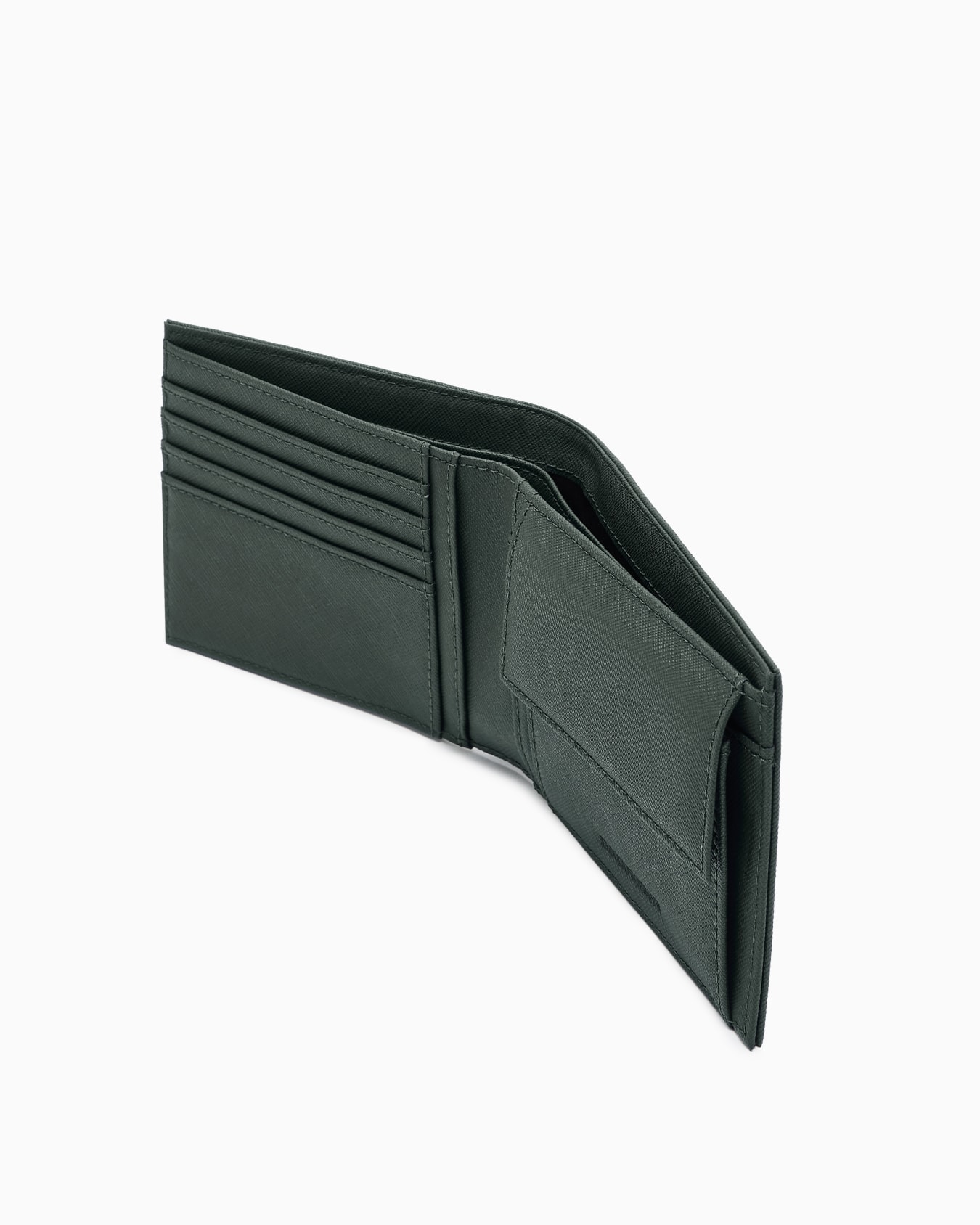 ASV regenerated Saffiano bifold wallet Slide 3