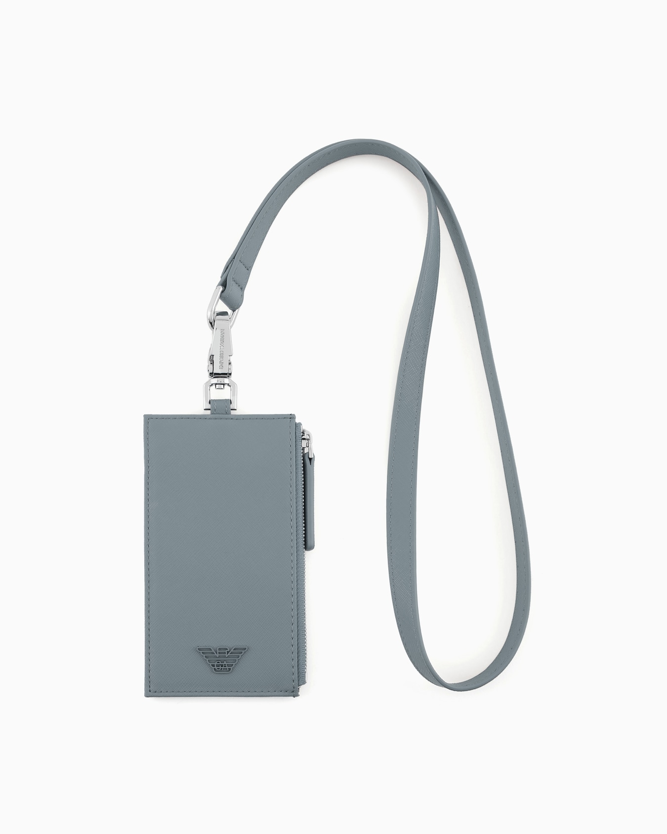 ASV regenerated Saffiano card holder with shoulder strap Slide 0