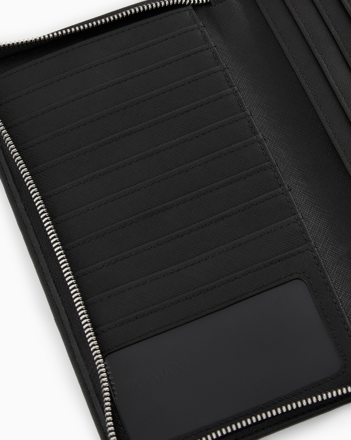 Organiseur en cuir régénéré saffiano avec plaque aigle ASV Diapositive 3