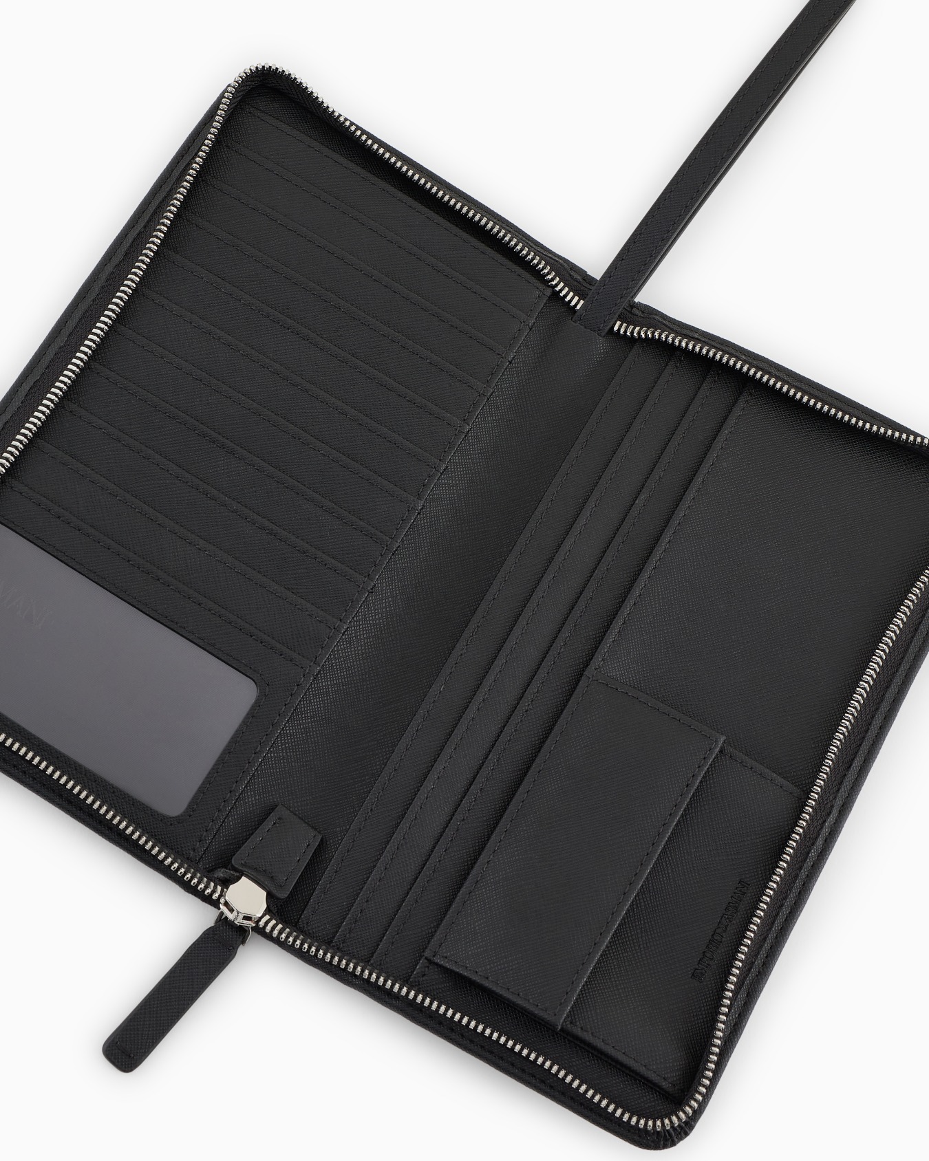 Organiseur en cuir régénéré saffiano avec plaque aigle ASV Diapositive 2