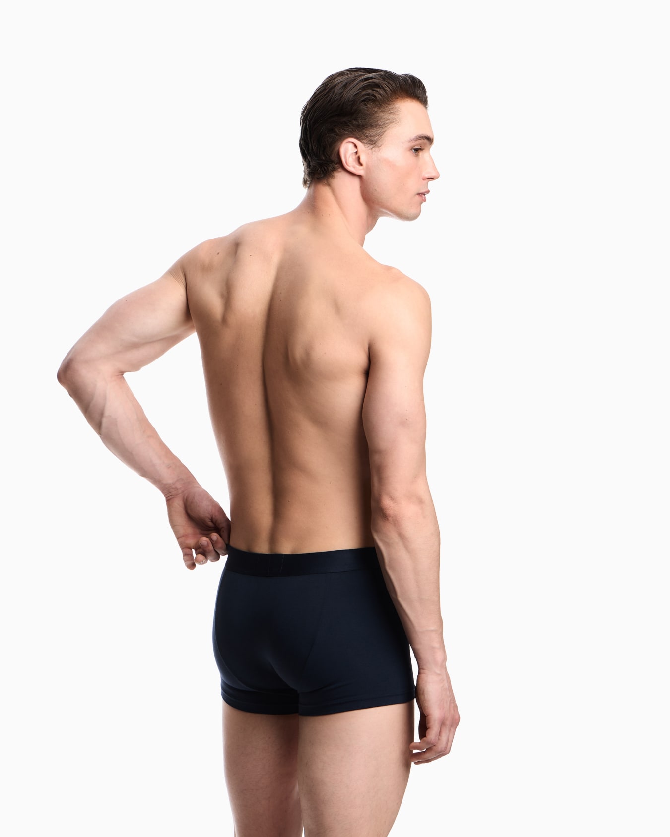Two-pack of jersey boxer briefs with a mixed pattern print Slide 2