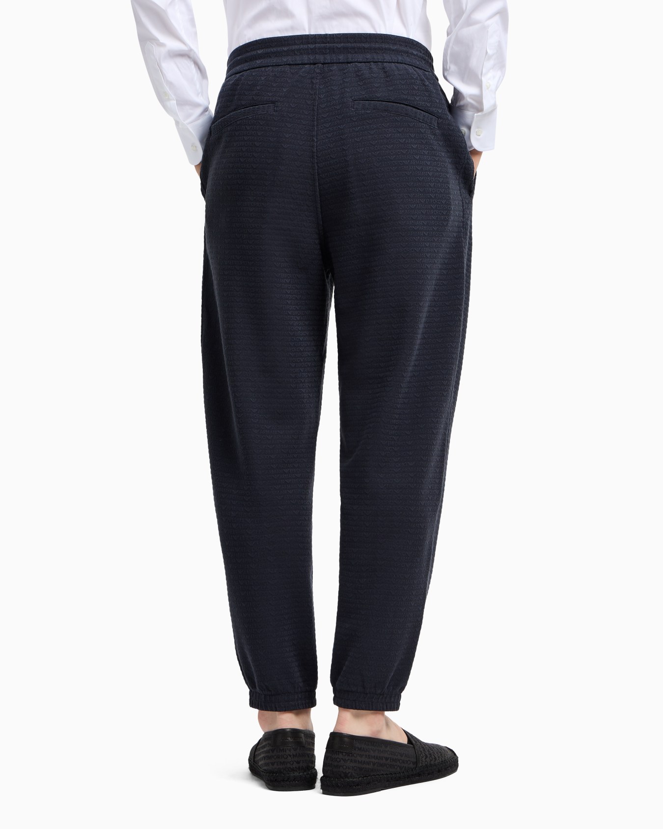 ASV Lyocell blend jersey joggers with all-over lettering Slide 2