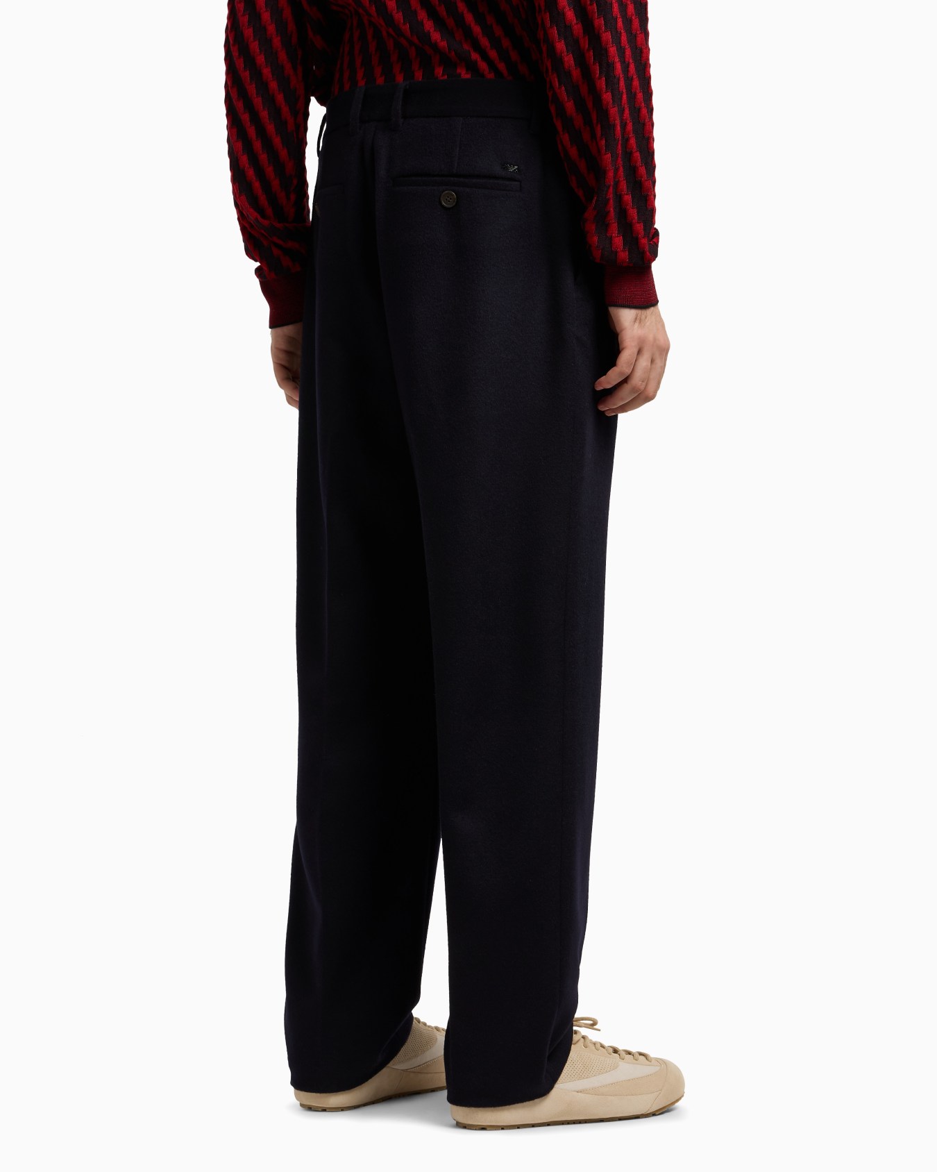 Compact virgin wool trousers Slide 3