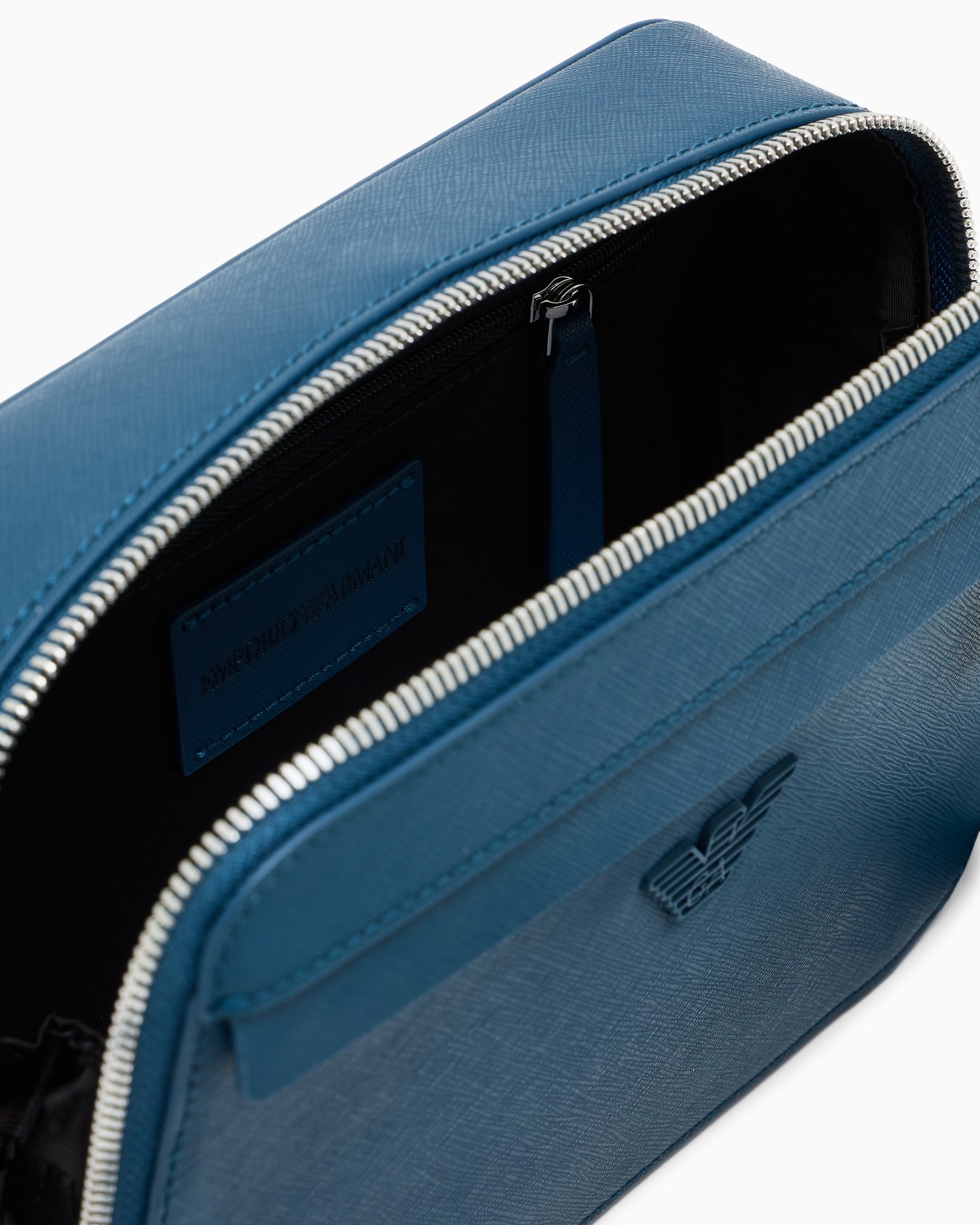 ASV regenerated Saffiano leather mini camera bag with eagle plate Slide 3