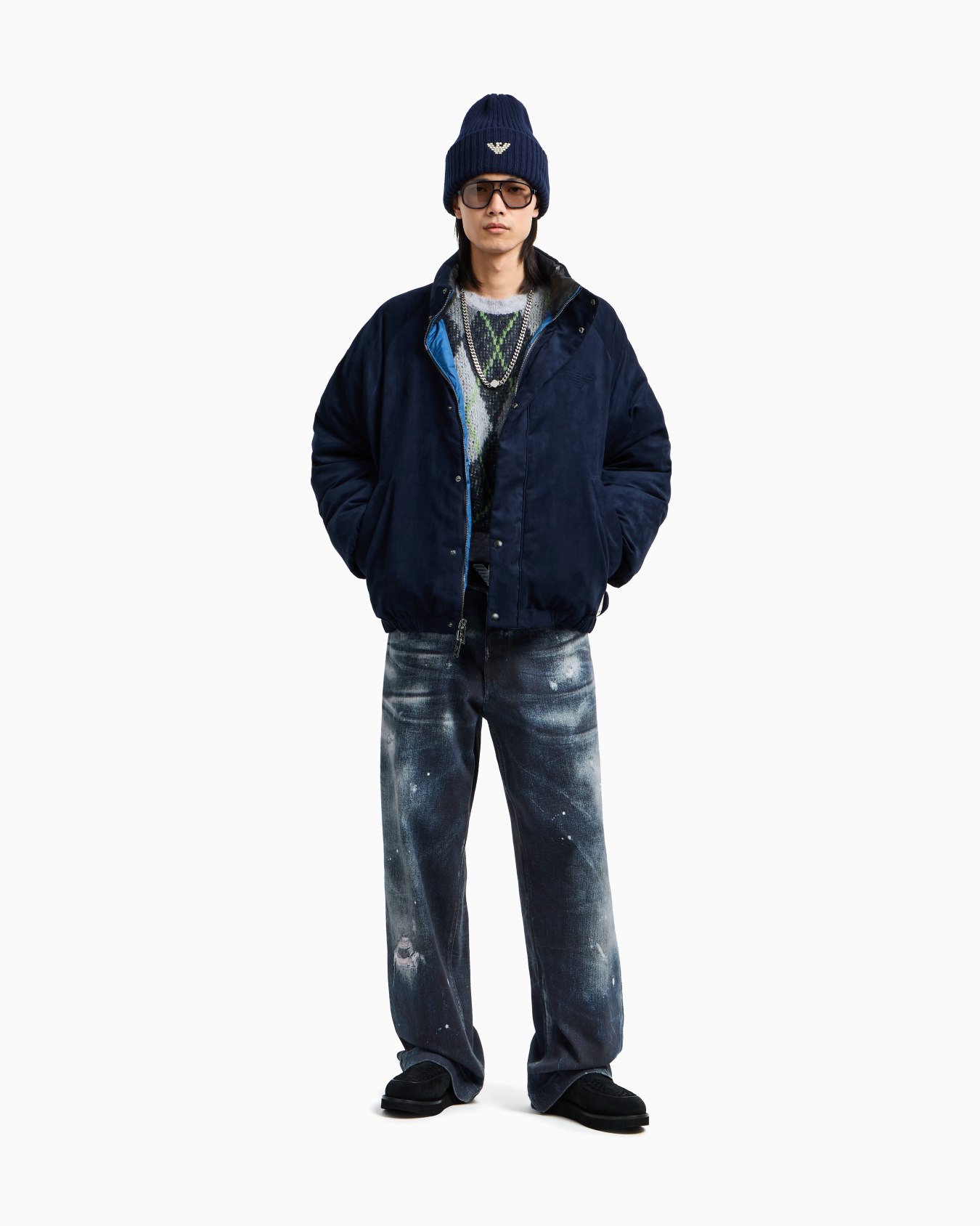 ASV Bedruckte Jeans aus Bio-Drill mit einem Aufdruck der New York Sonderkollektion Folie 1