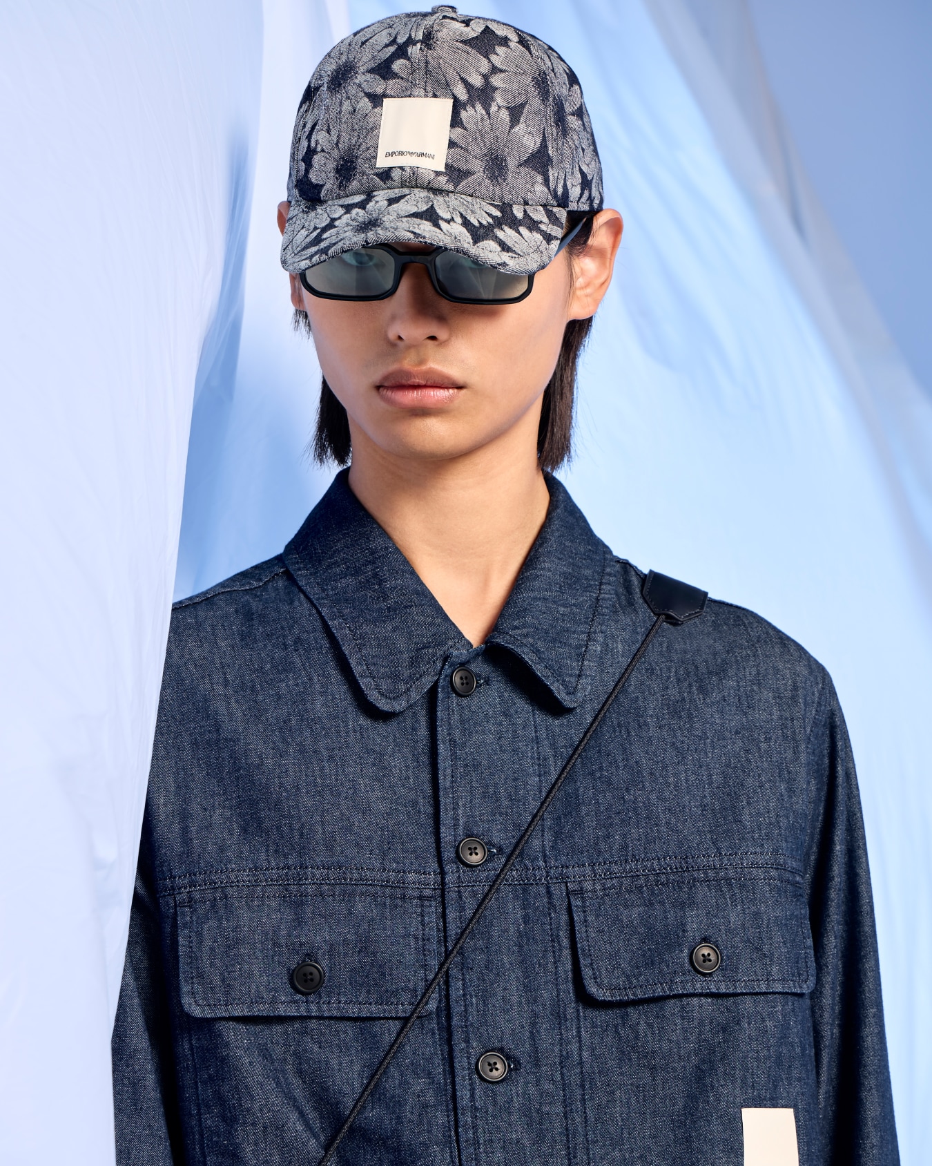ASV baseball cap with all-over daisy jacquard motif from the Peace capsule collection Slide 3
