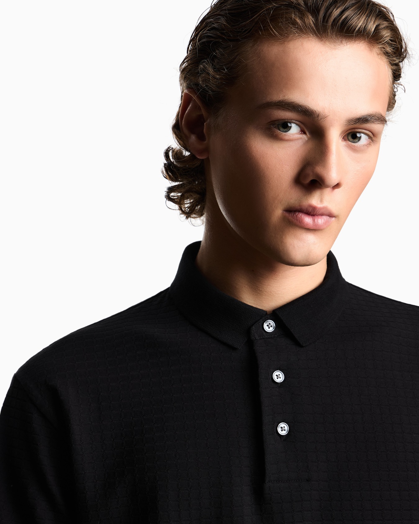 US Exclusive jacquard jersey polo shirt Slide 4