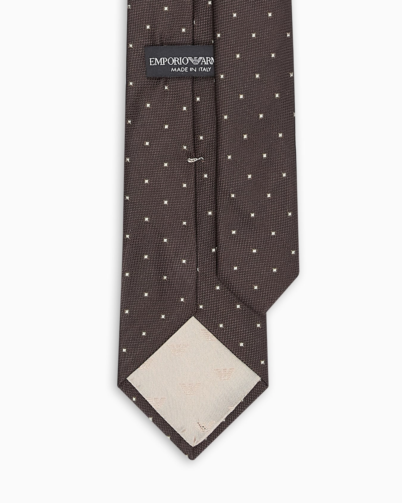 Corbata de seda pura con microfantasía en tejido jacquard Diapositiva 1