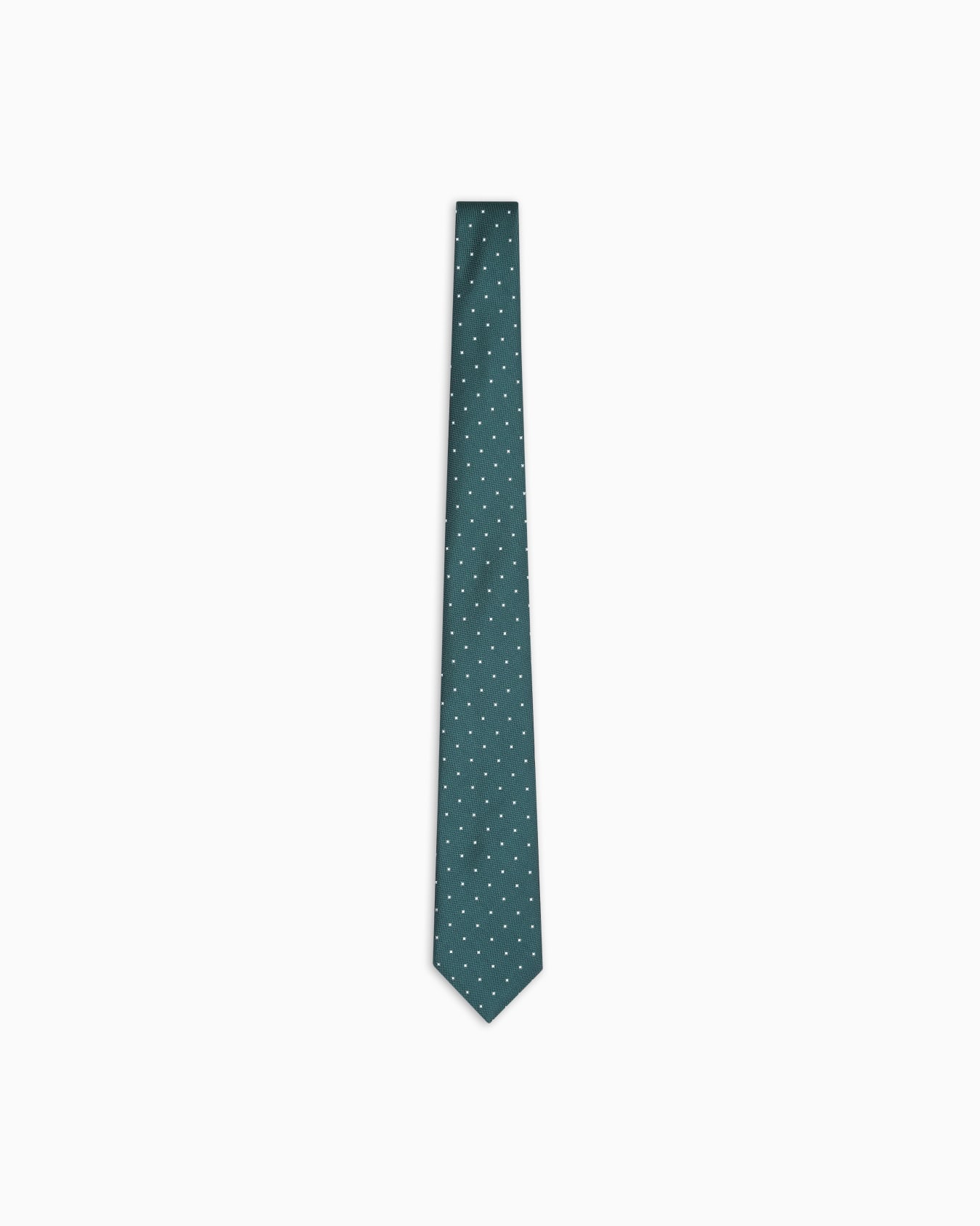 Cravate en pure soie à micro-motif jacquard Diapositive 0