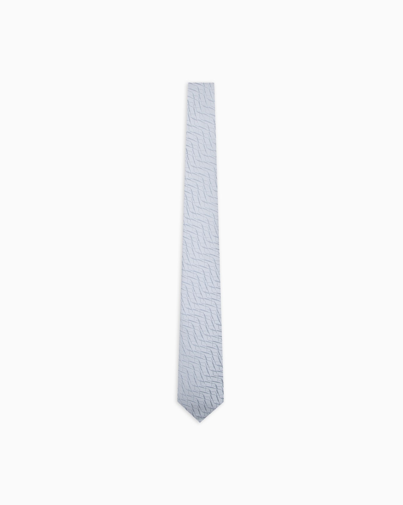 Cravate en pure soie motif jacquard abstrait Diapositive 0