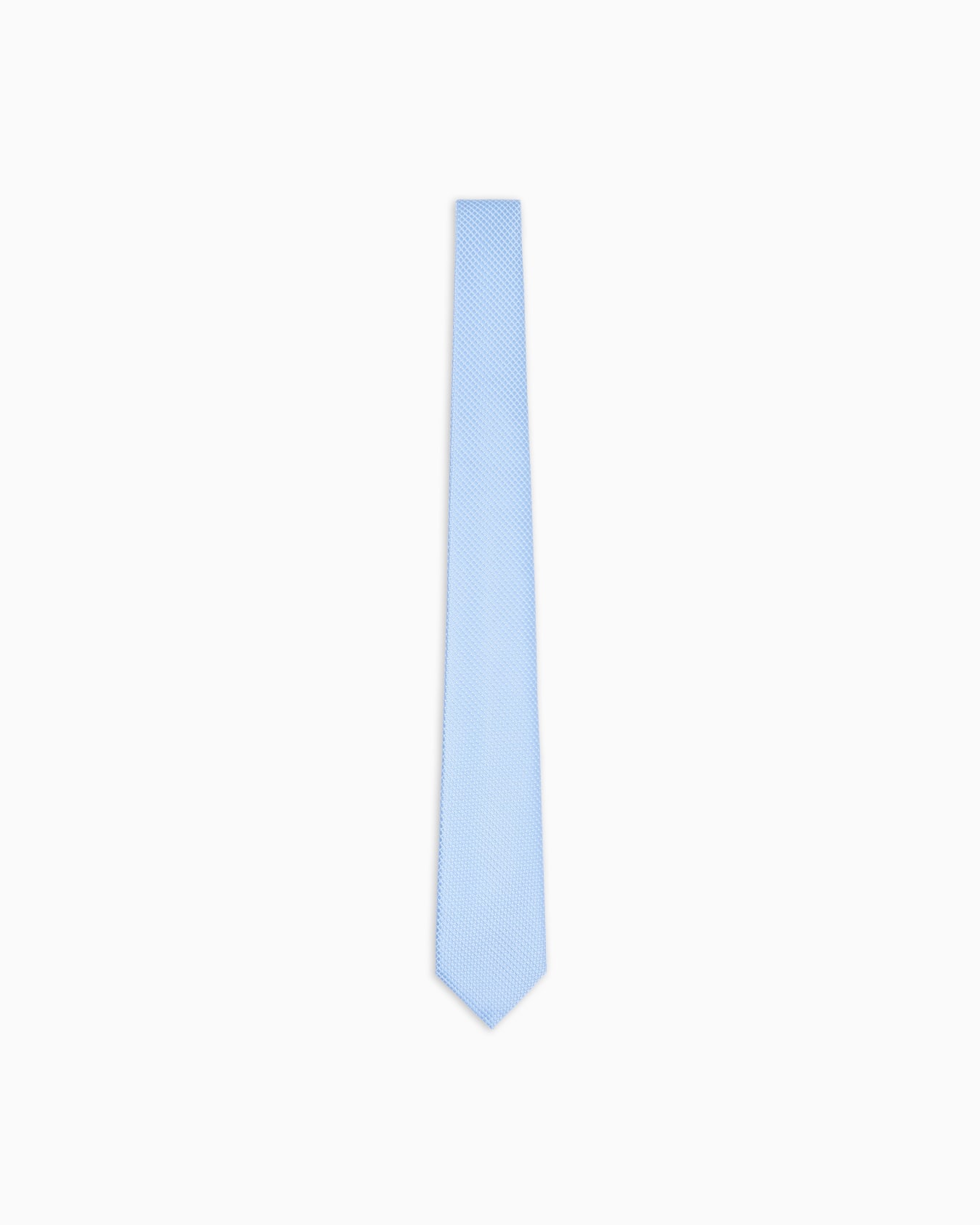 Corbata de seda pura con microcuadros de tejido jacquard Diapositiva 0