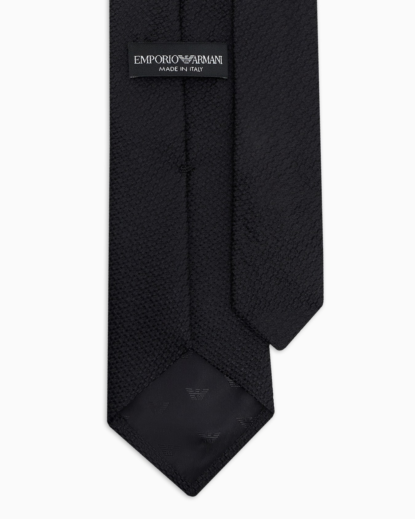 Pure silk micro-textured tie Slide 1