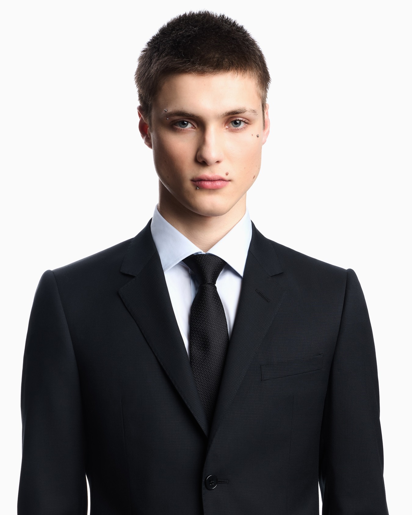 Pure silk micro-textured tie Slide 2