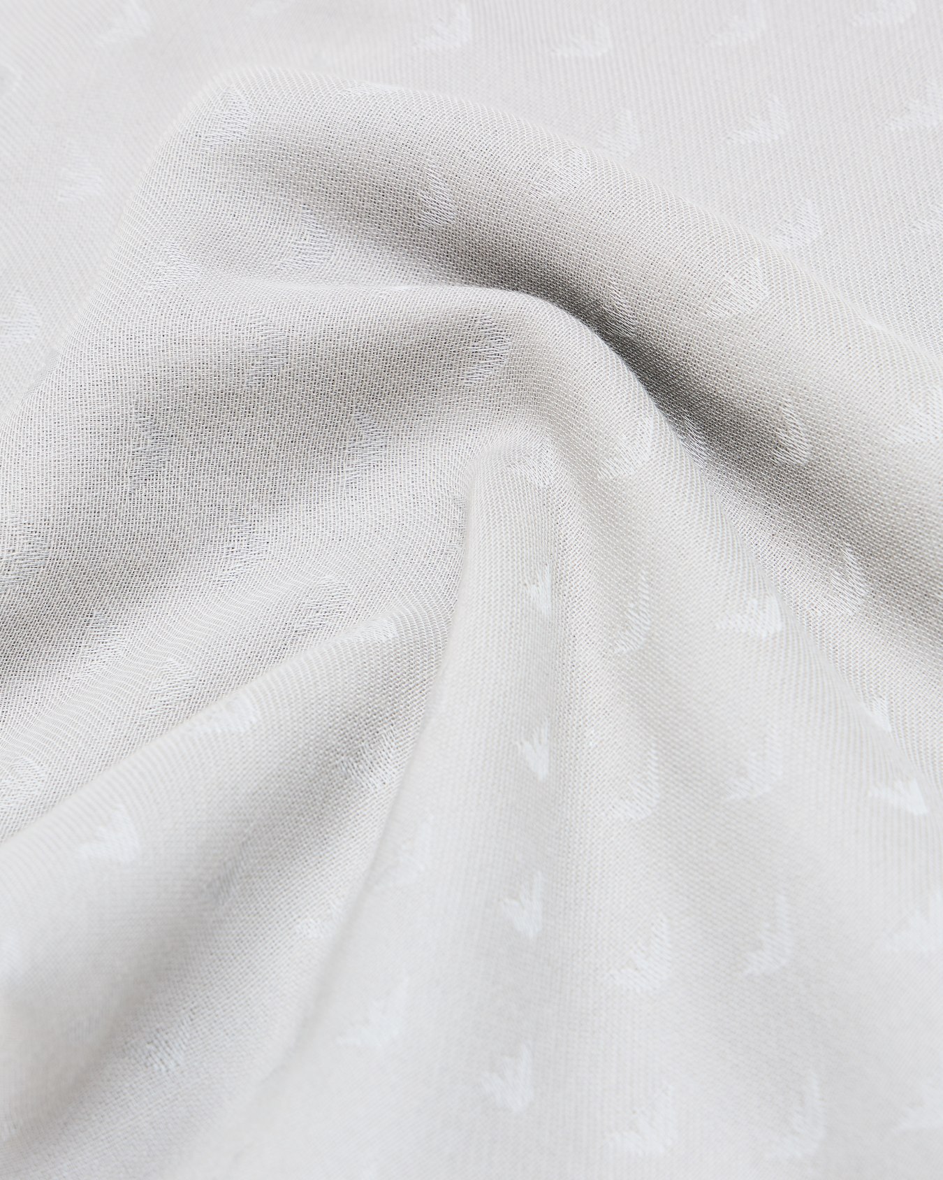 Modal and cotton stole with all-over jacquard logo Slide 1