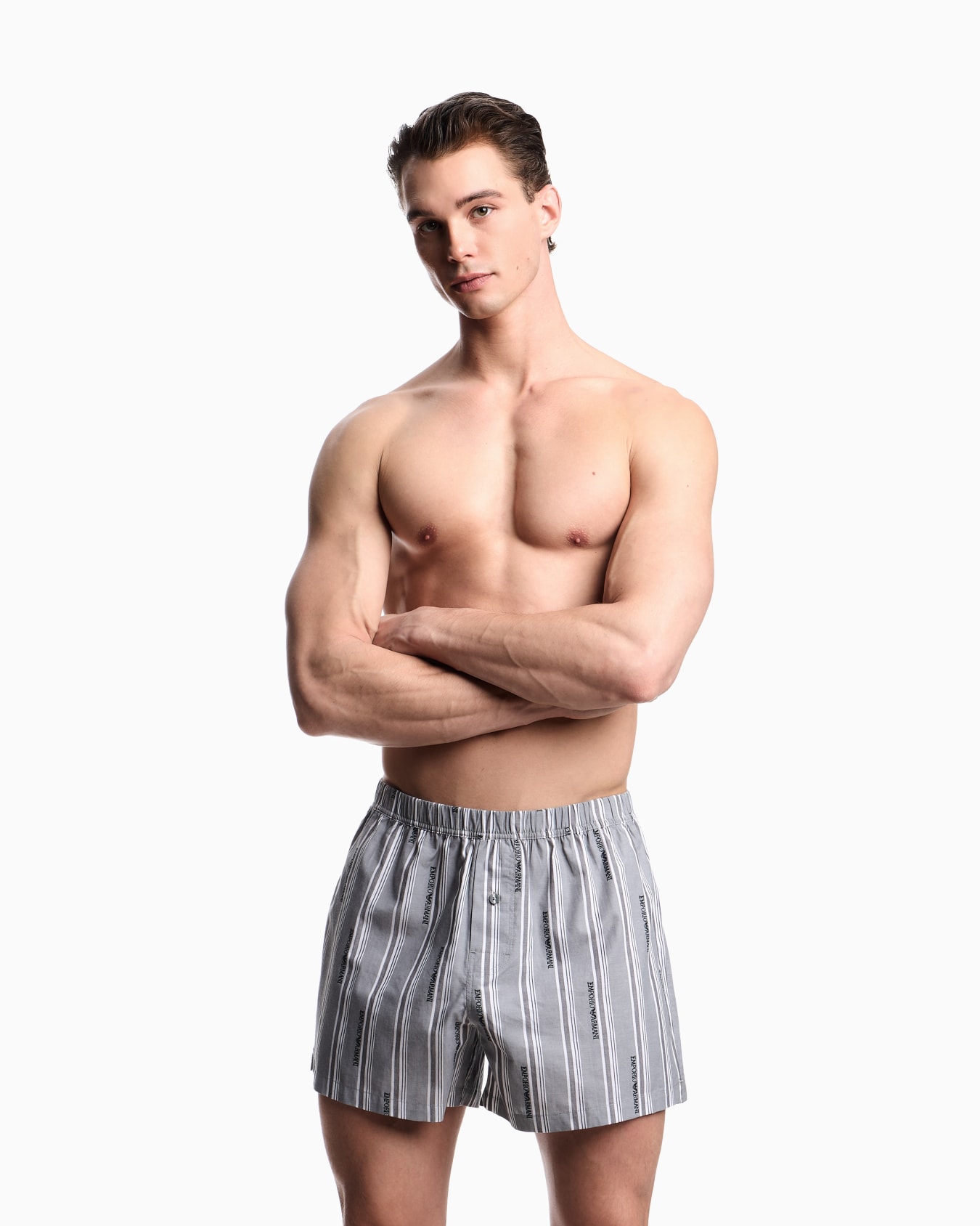 Boxers with jacquard logo pattern Slide 1