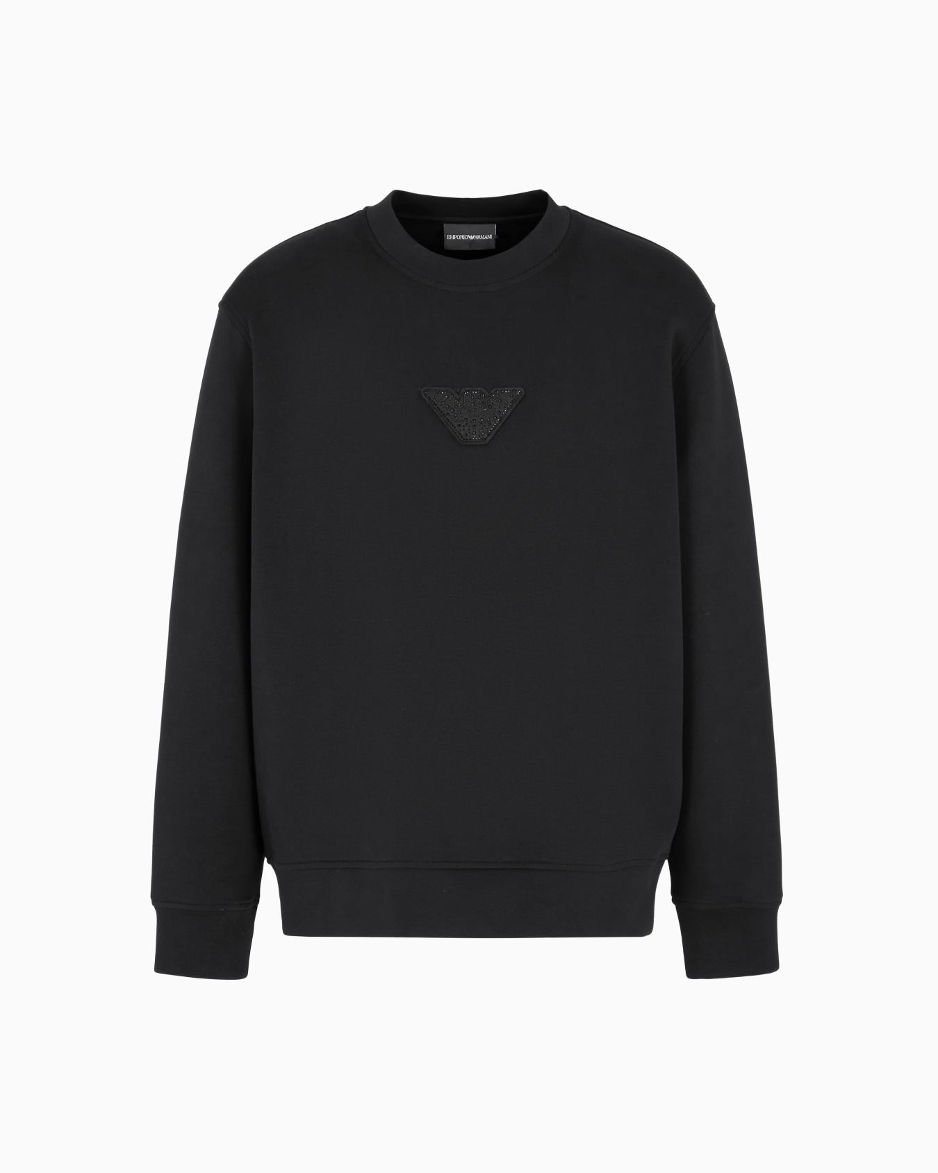 ASV Clubwear jersey sweatshirt with eagle patch and rhinestones Slide 0