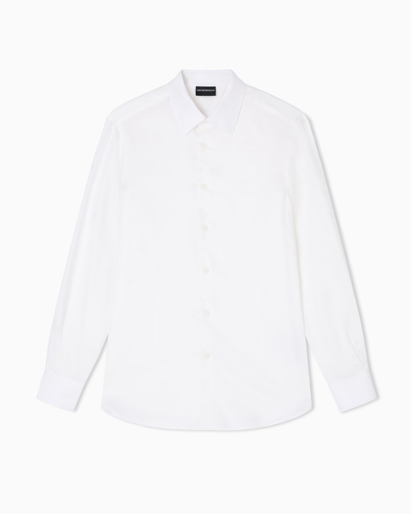 Jacquard Lyocell shirt with all-over eagles Slide 0