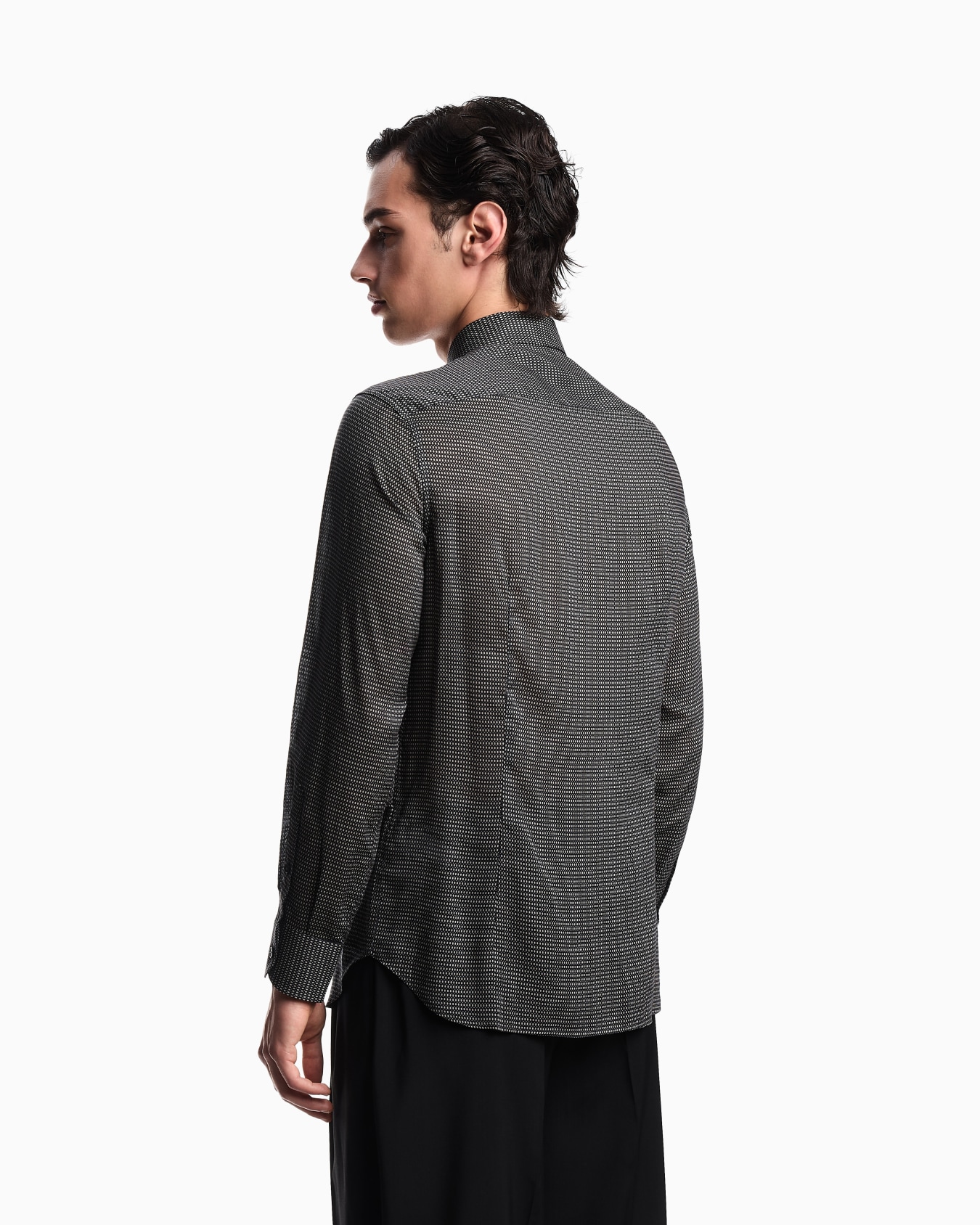 Lyocell shirt with a patterned print Slide 2