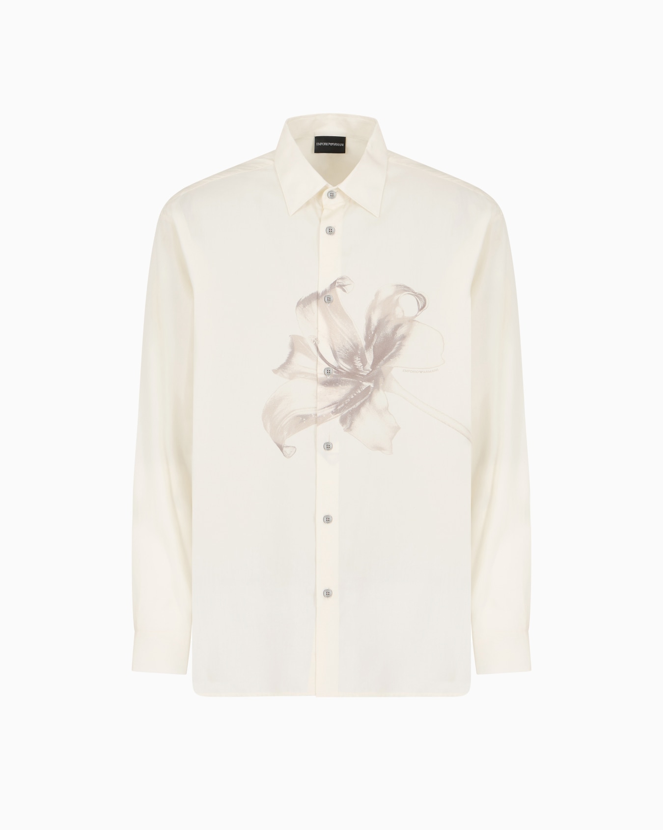 ASV Lyocell blend shirt with lily print Slide 0