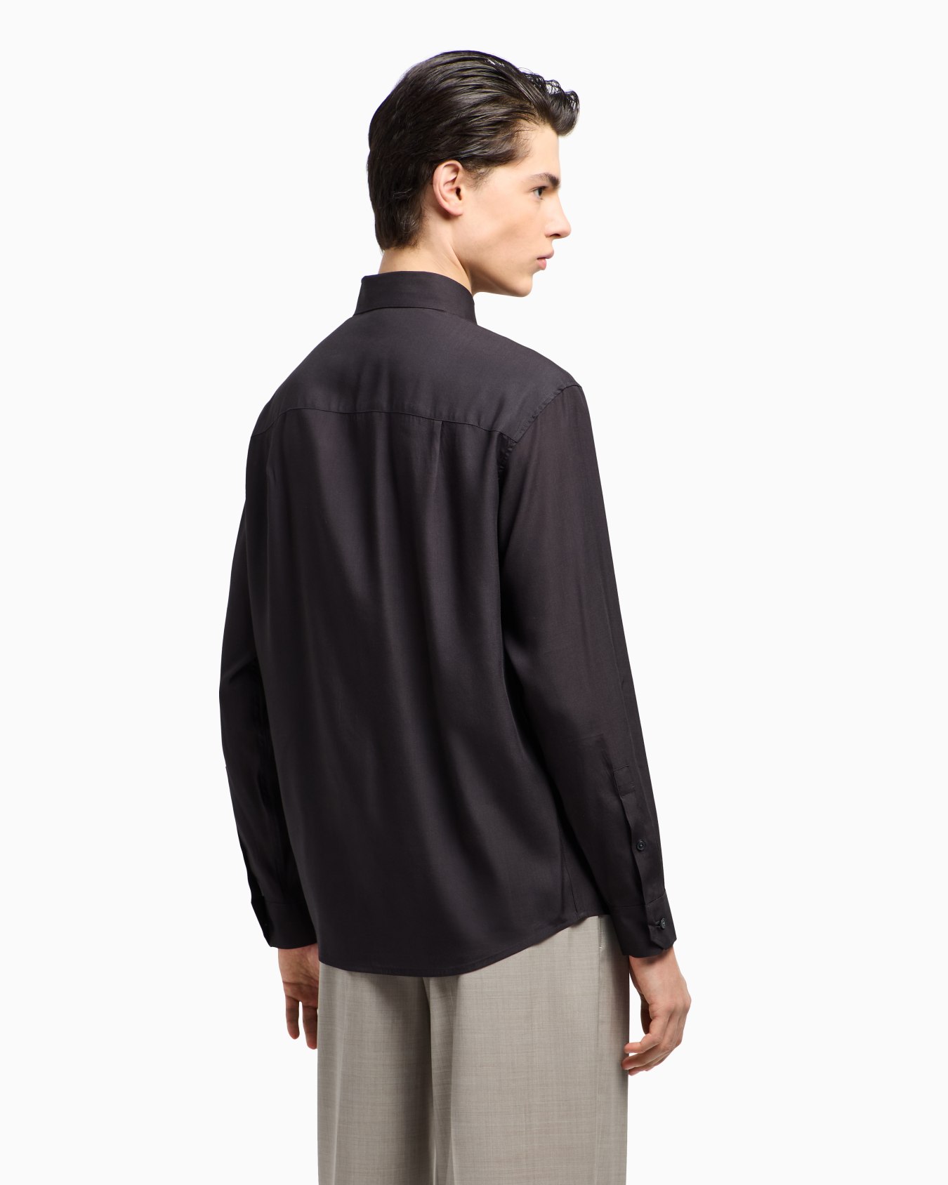 ASV Lyocell blend shirt with lily print Slide 3