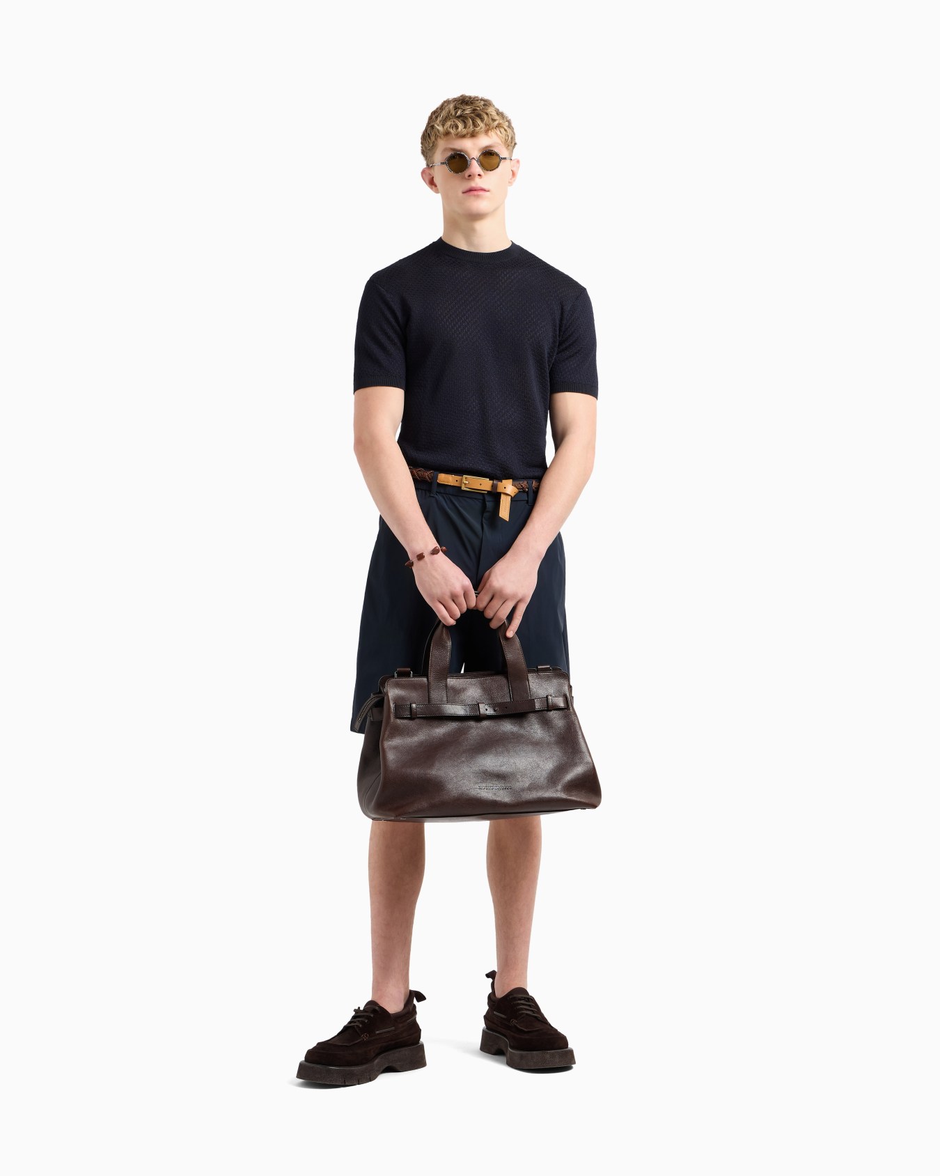 Micro-pattern jacquard jumper Slide 1