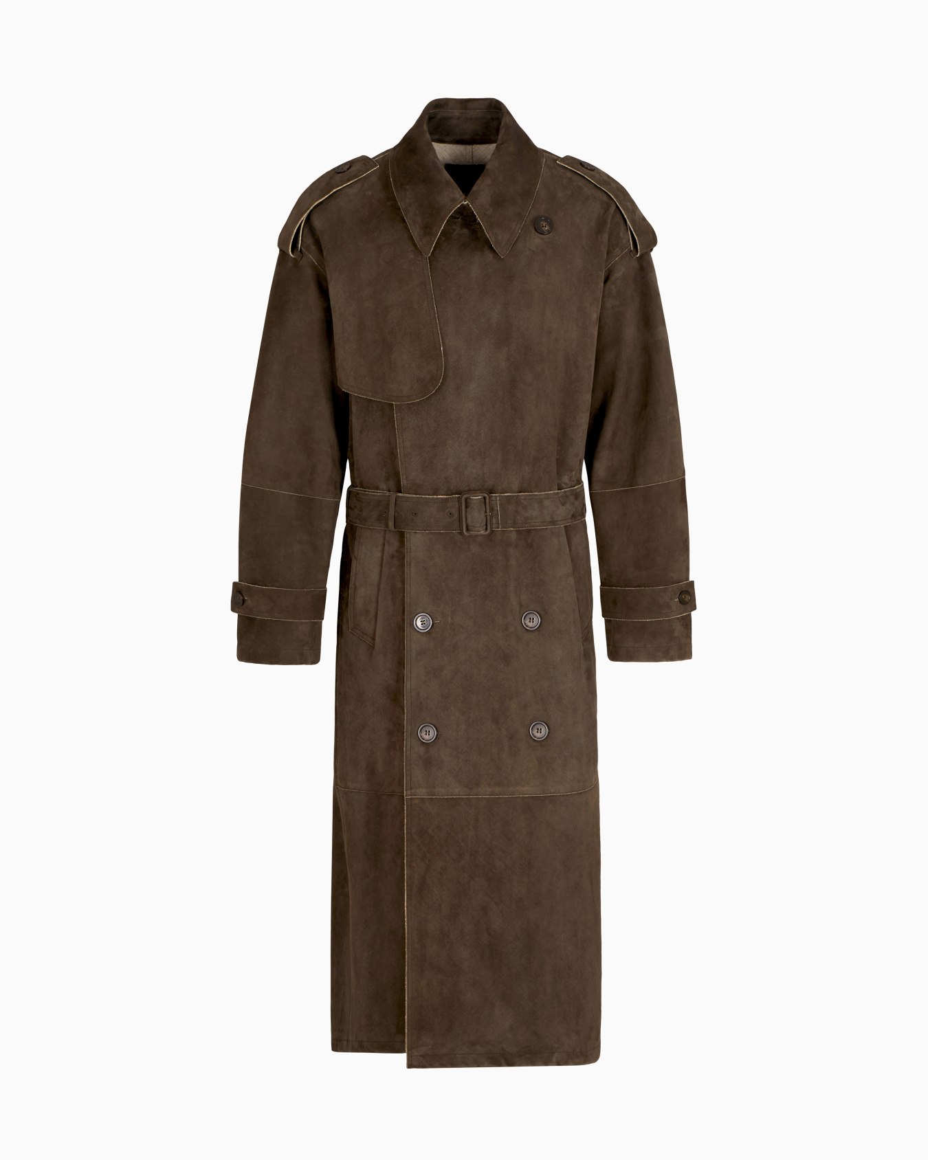 thumbnail image 2 of Hlysgo Women's Oversized Sherpa Lined Trench Coat – Long Open Front Cardigan Style Winter Coat 2 of 12
