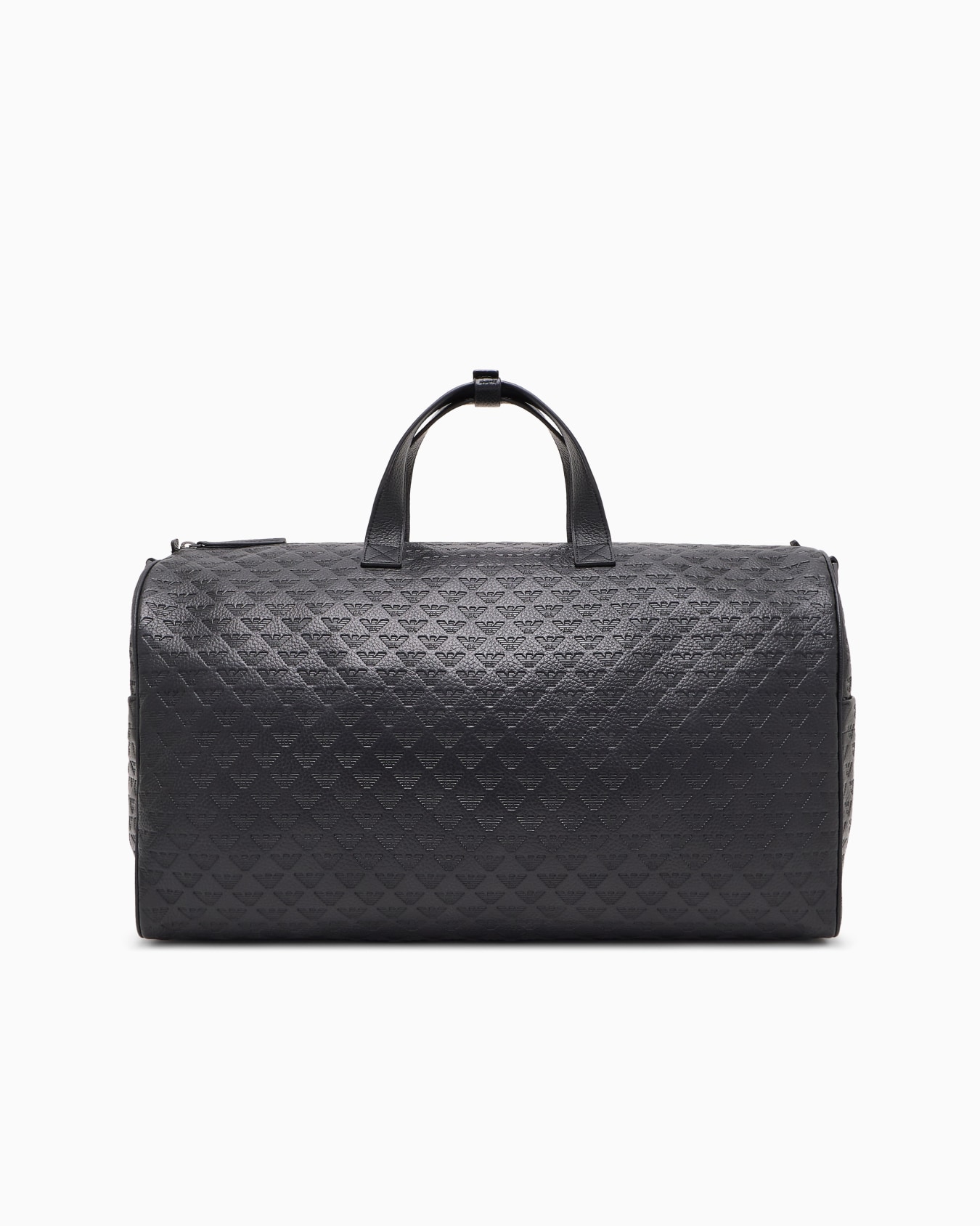 Leather duffel bag with all-over embossed eagle  Slide 2