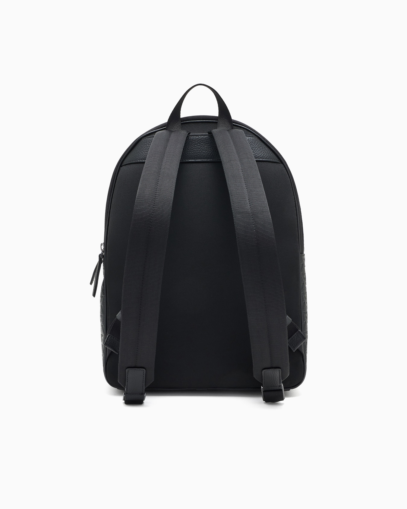 Leather backpack with all-over embossed eagle  Slide 2