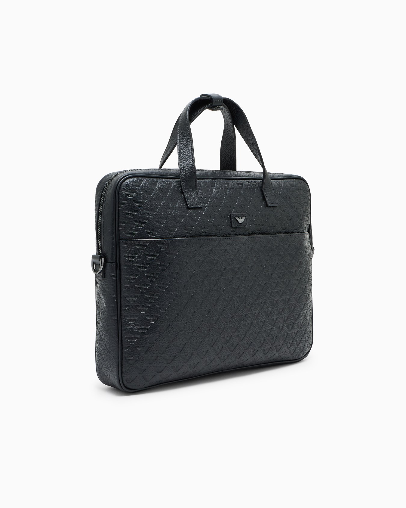 Borsa business in pelle embossed eagle all over  Slide 1