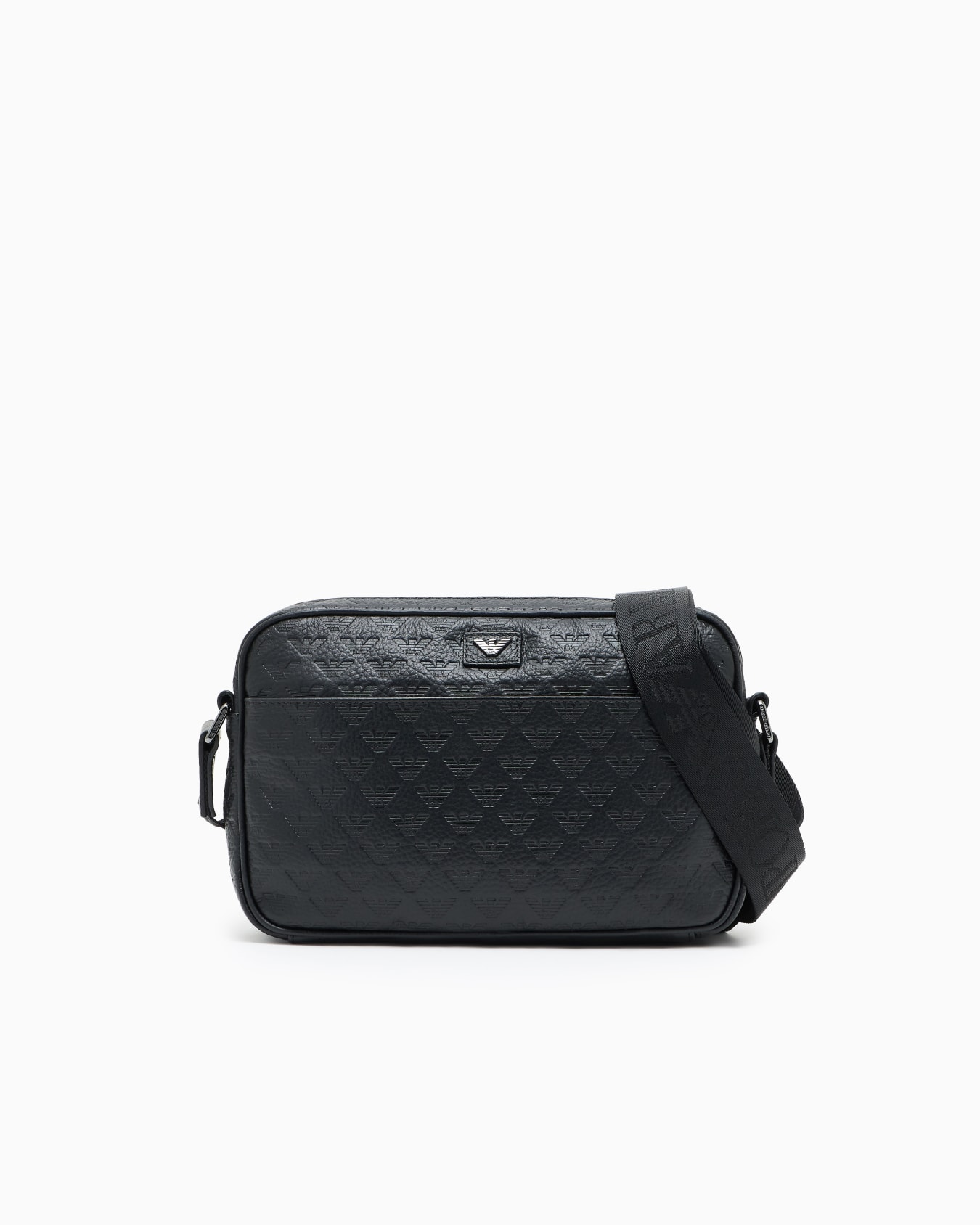 Bolso bandolera de piel con águila repujada por toda la superficie  Diapositiva 0