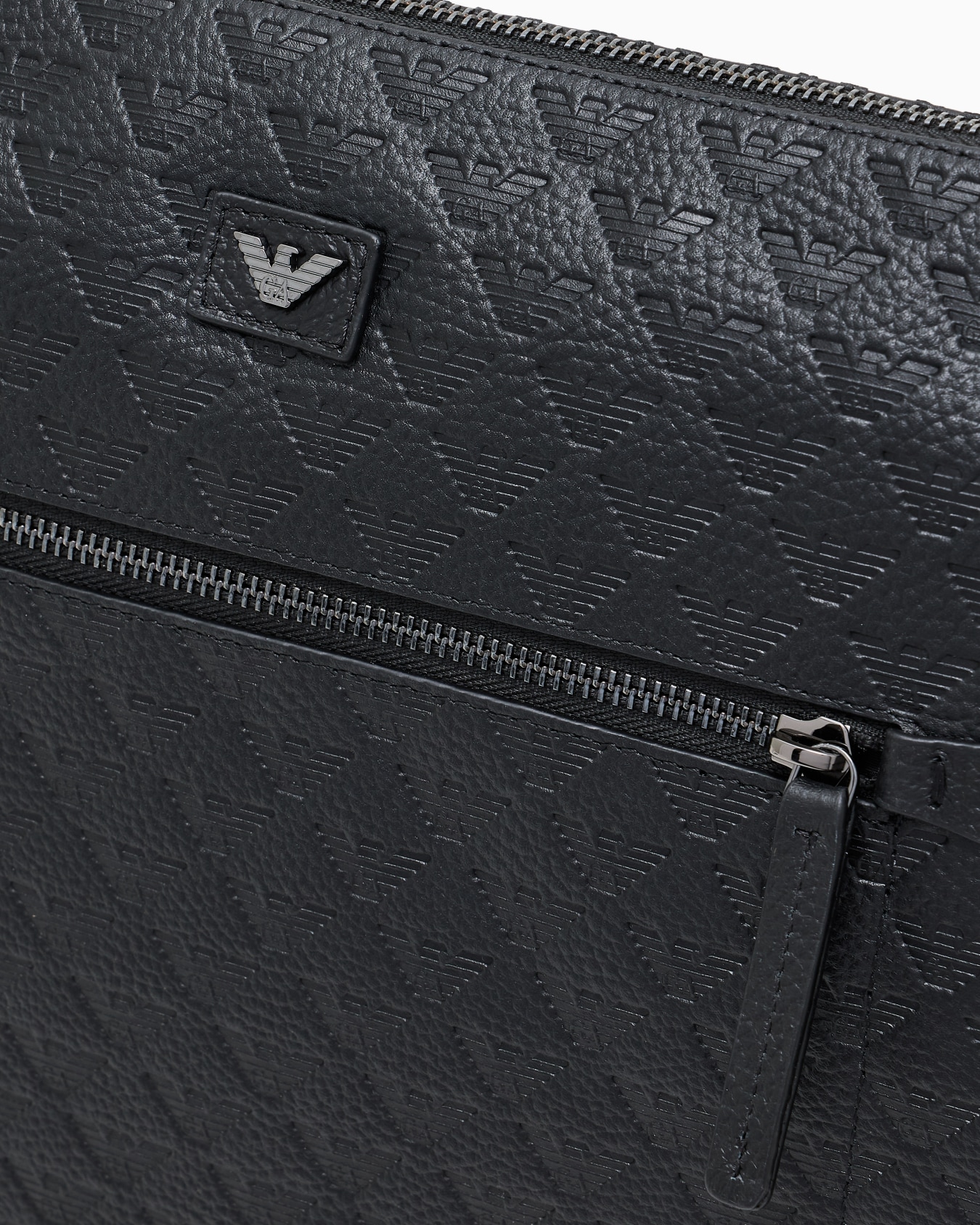 Pouch portadocumeti in pelle embossed eagle all over  Slide 4