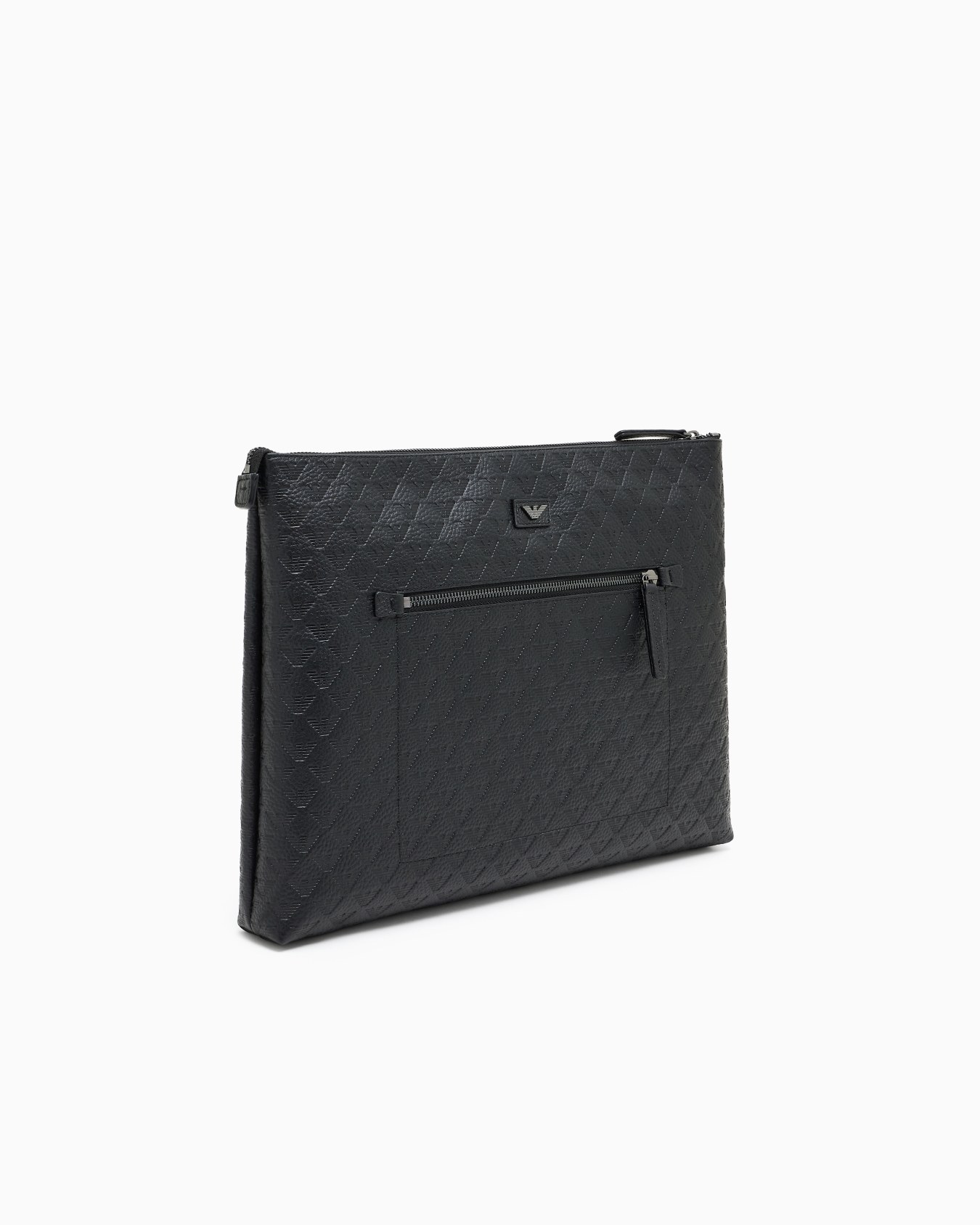 Pouch portadocumeti in pelle embossed eagle all over  Slide 1