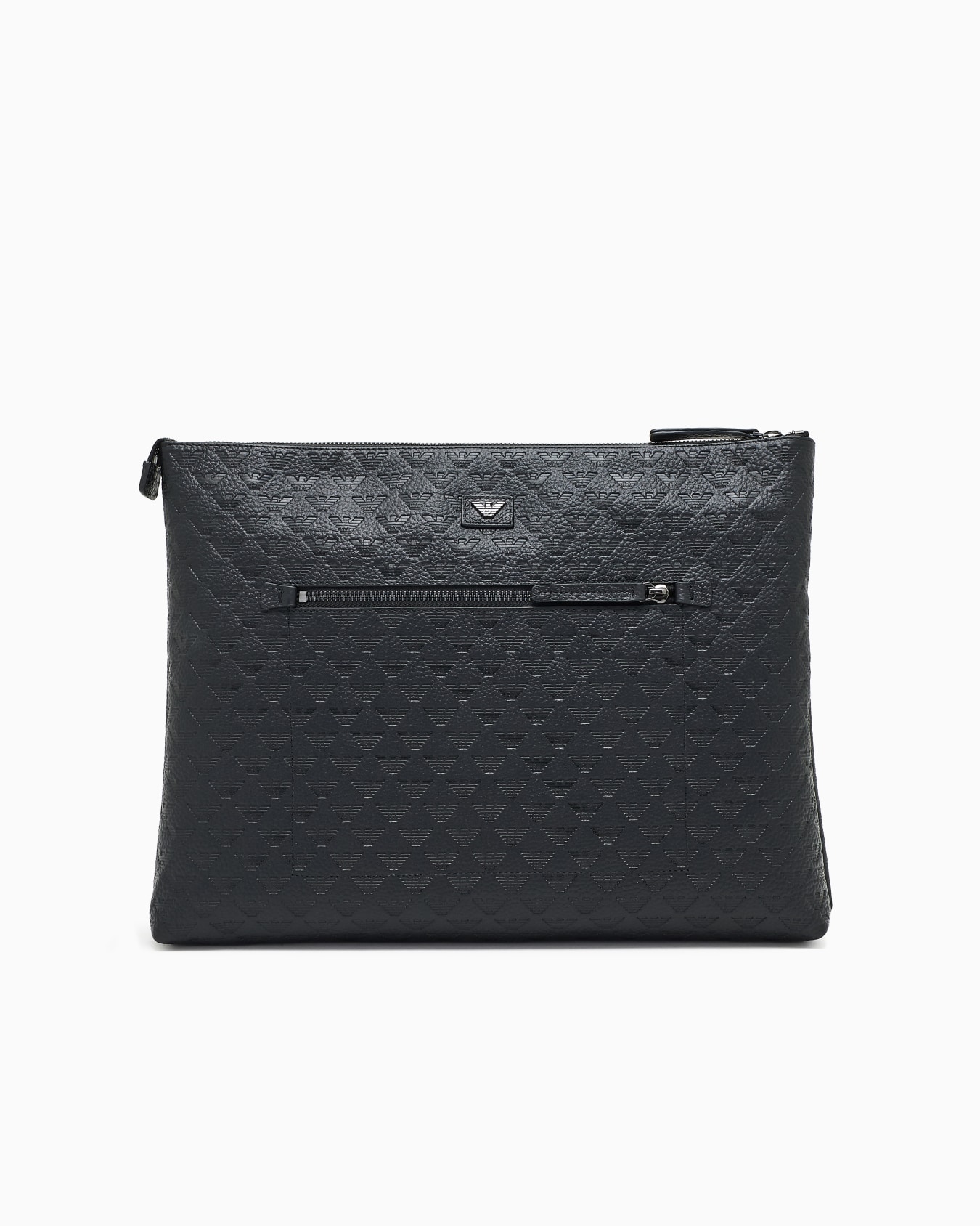 Pouch portadocumeti in pelle embossed eagle all over  Slide 0
