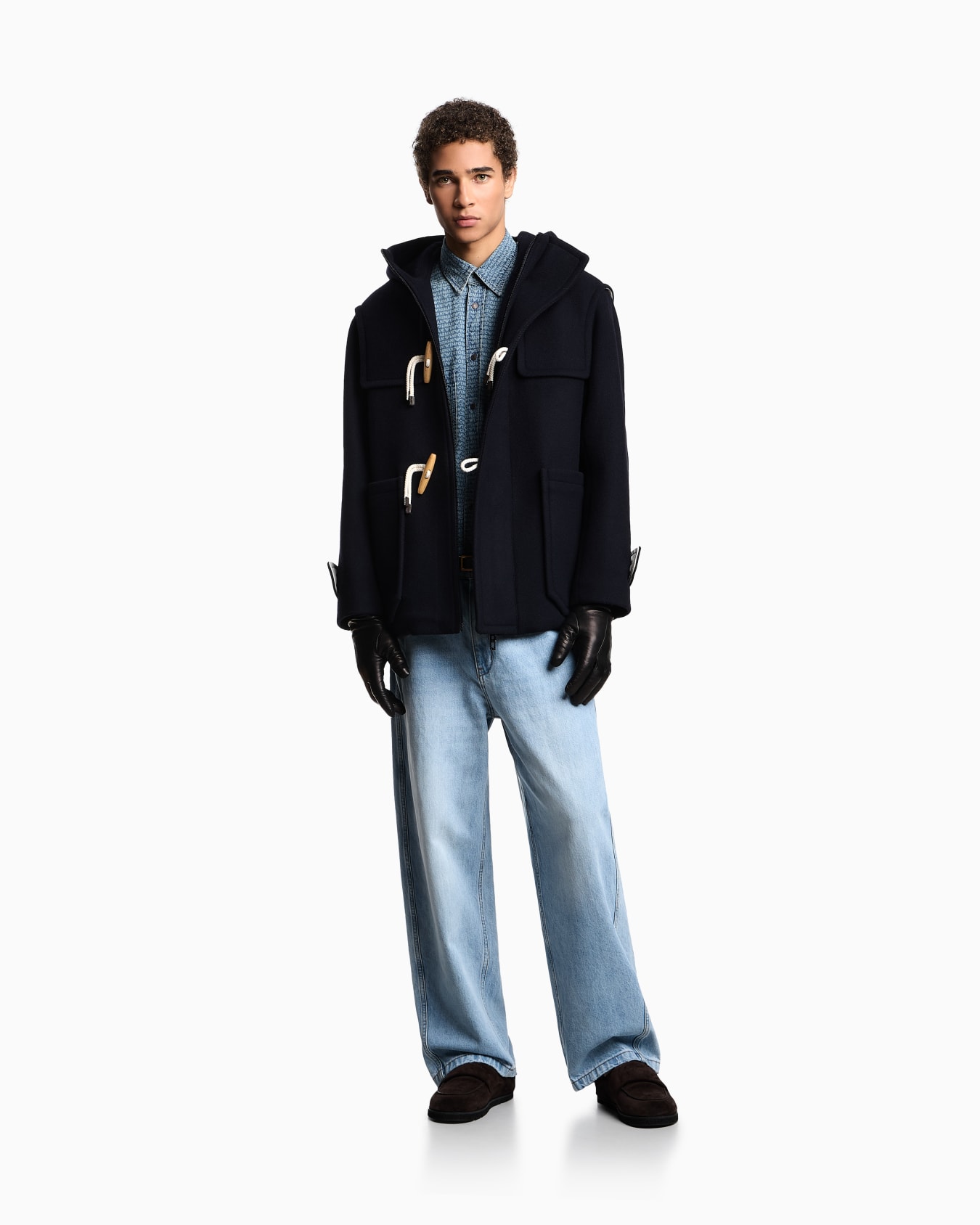 J80 baggy twist-fit, stone-washed denim jeans Slide 1