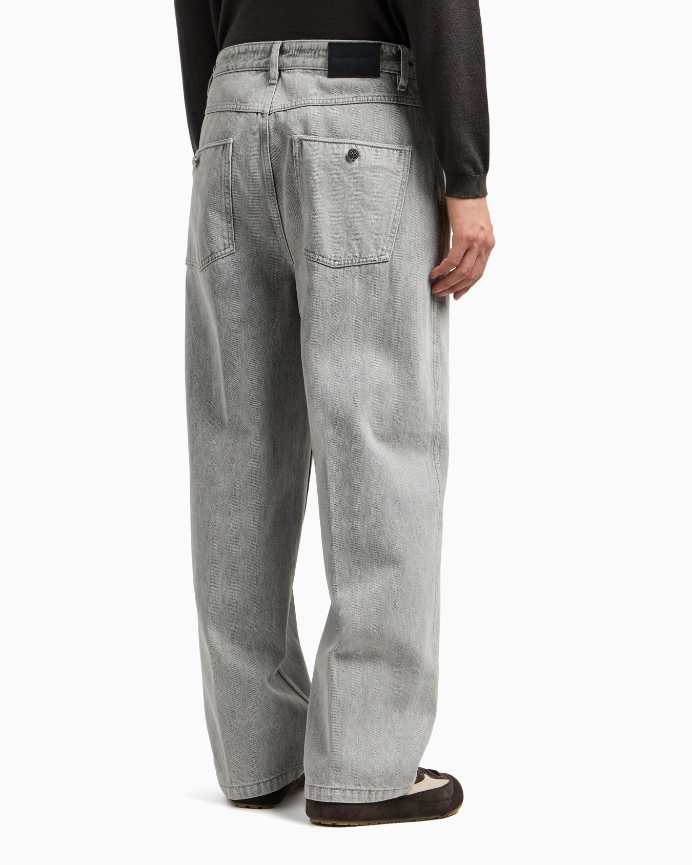 ASV J80 baggy twist-fit jeans in stone-washed bleached denim Slide 3