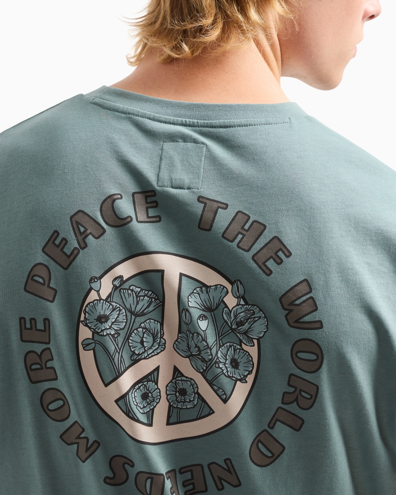 ASV jersey T-shirt with oversized print from the Peace capsule collection Slide 4
