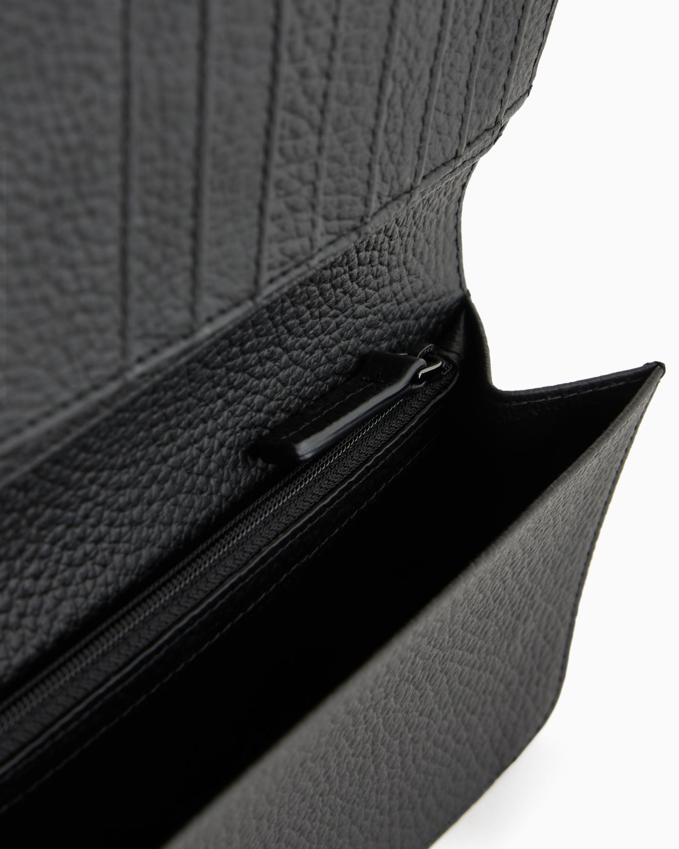 Cartera para yenes de piel con motivo integral de águila en relieve Diapositiva 3