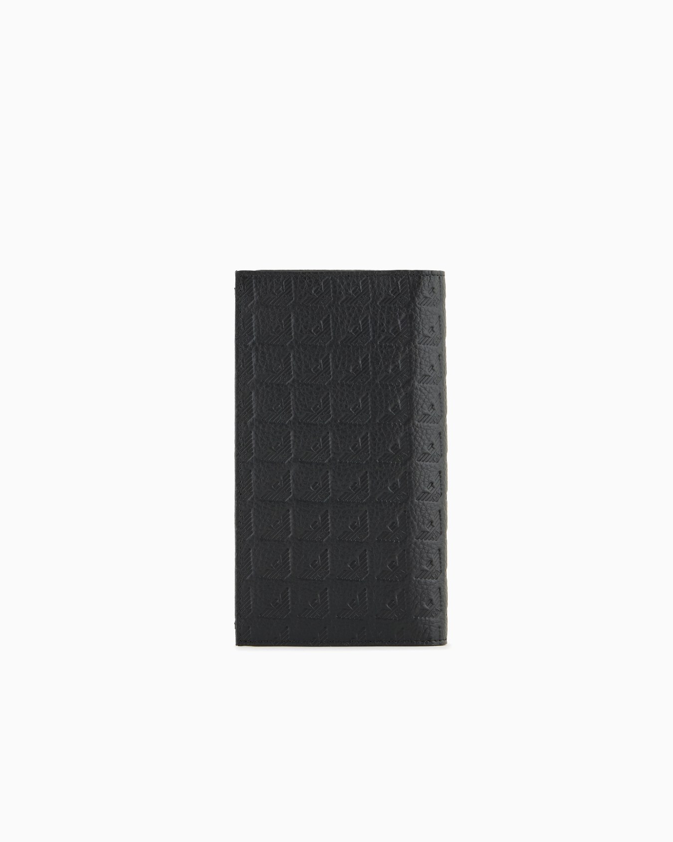 Cartera para yenes de piel con motivo integral de águila en relieve Diapositiva 1