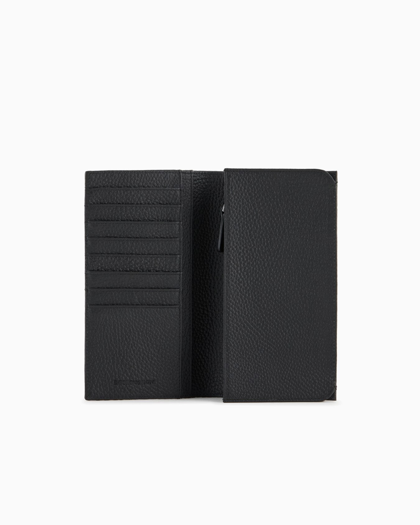 Cartera para yenes de piel con motivo integral de águila en relieve Diapositiva 2