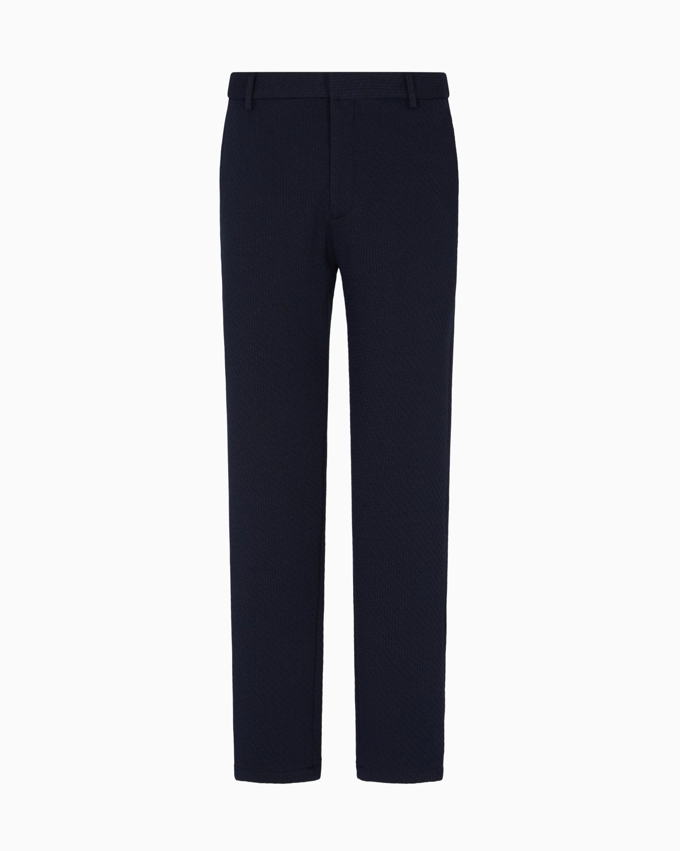 Jacquard double jersey knit chinos Slide 0
