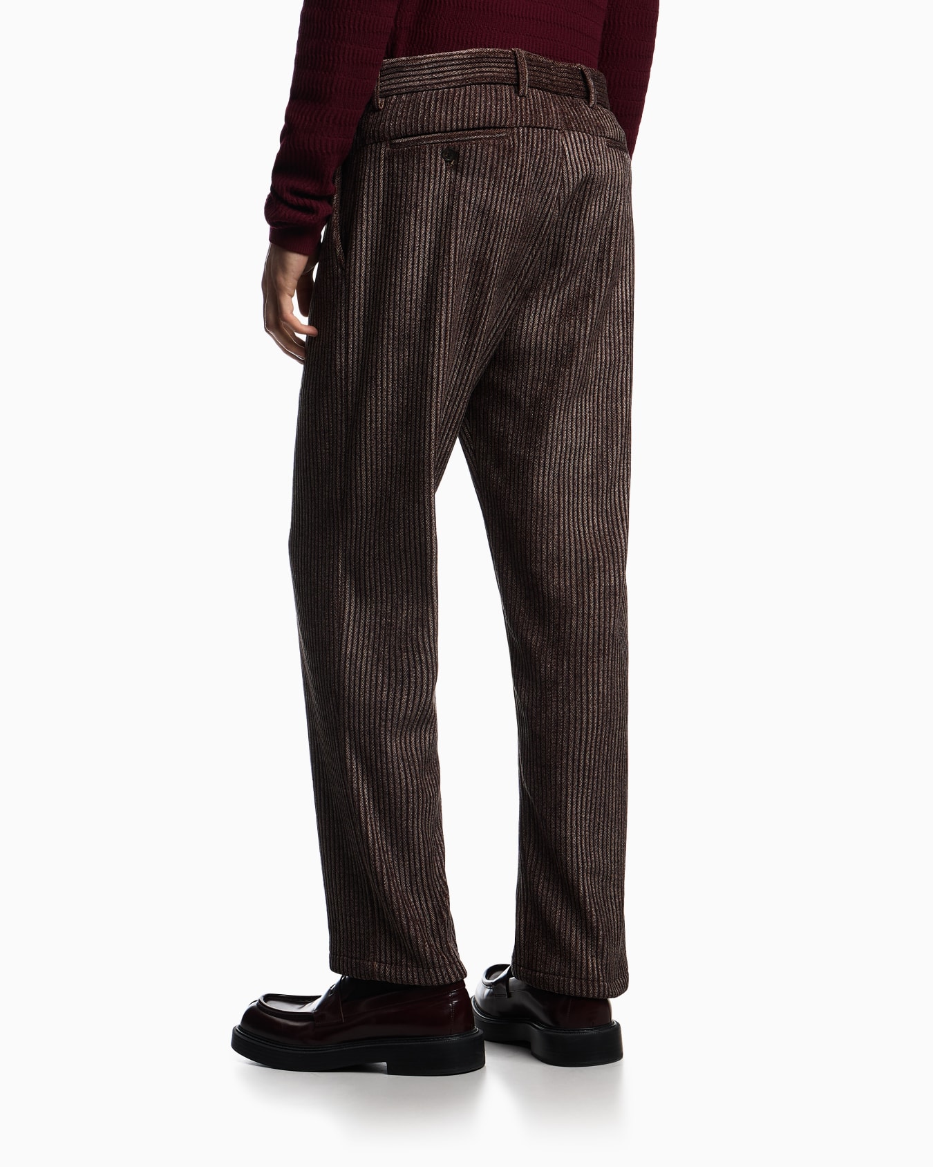 Printed corduroy trousers Slide 2