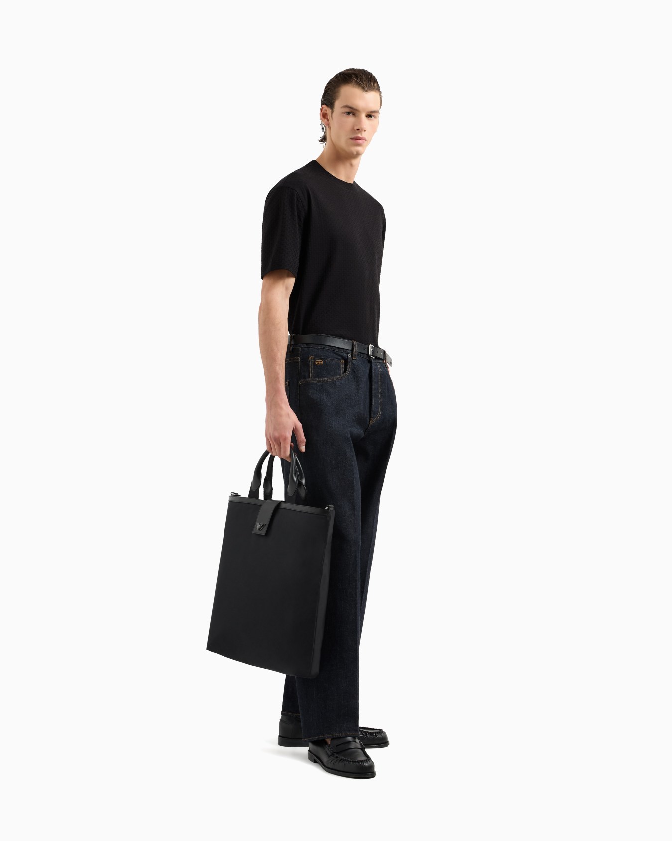Sac cabas repliable en nylon recyclé avec bandoulière ASV Diapositive 5