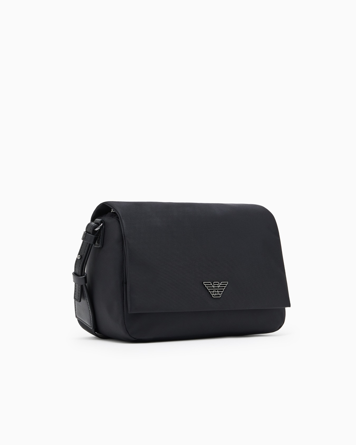 ASV recycled-nylon shoulder bag with flap Slide 1