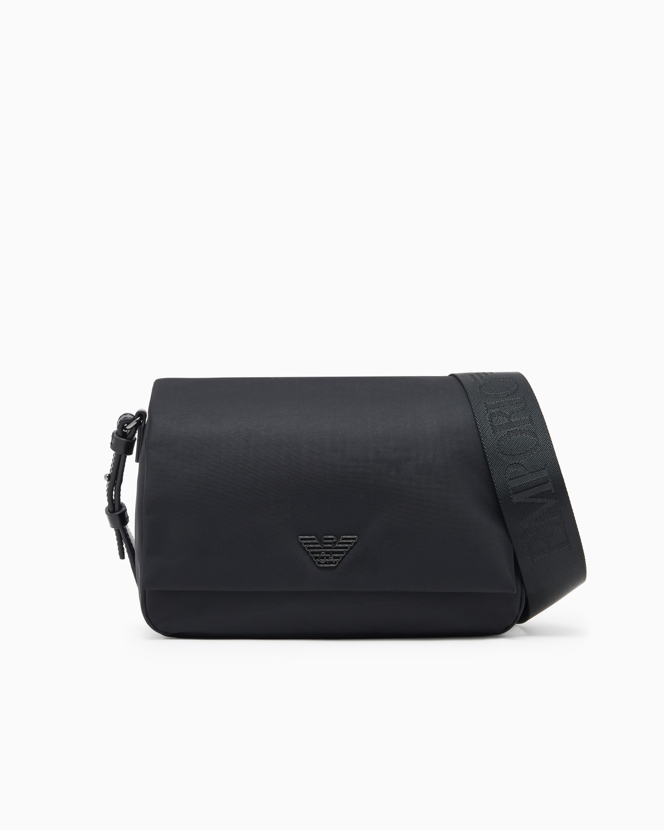 ASV recycled-nylon shoulder bag with flap Slide 0